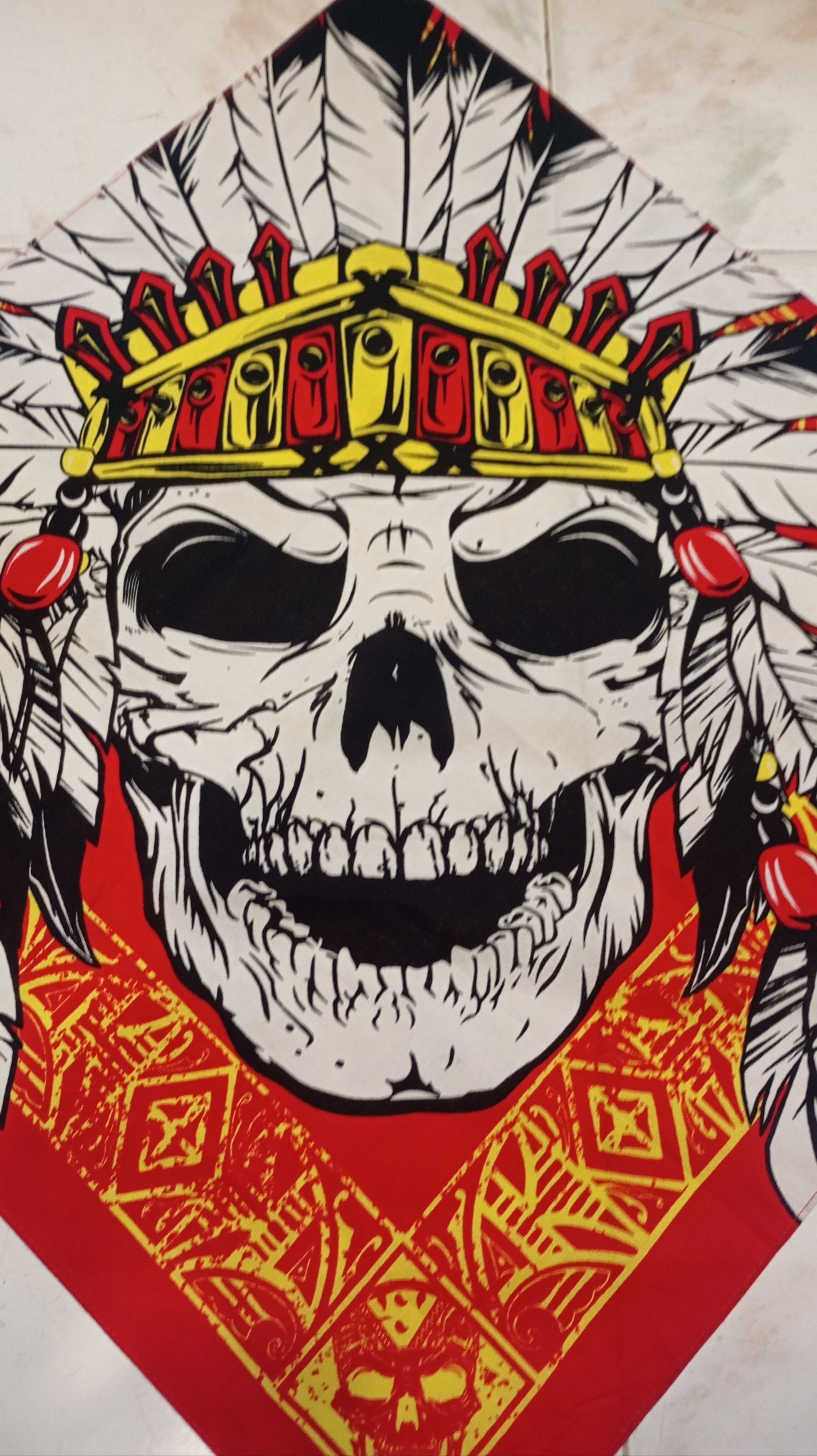 Band Tees Skulls Bandana Handkerchief Size ONE SIZE - 2 Thumbnail