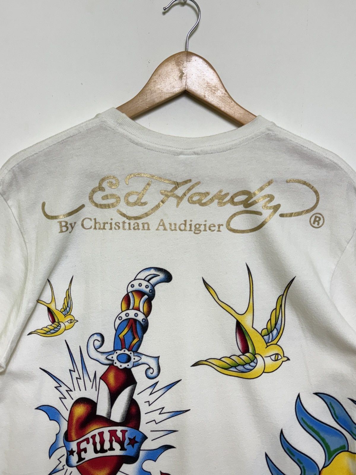 Ed Hardy Rare Ed Hardy Christian Audigier Skull & Sexy Girl Graphic Size US M / EU 48-50 / 2 - 12 Thumbnail