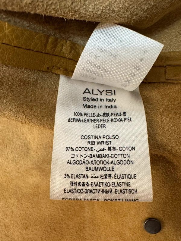 Other Alysi Cropped Boxy Leather Jacket Italy Pelle size M Size M / US 6-8 / IT 42-44 - 11 Thumbnail