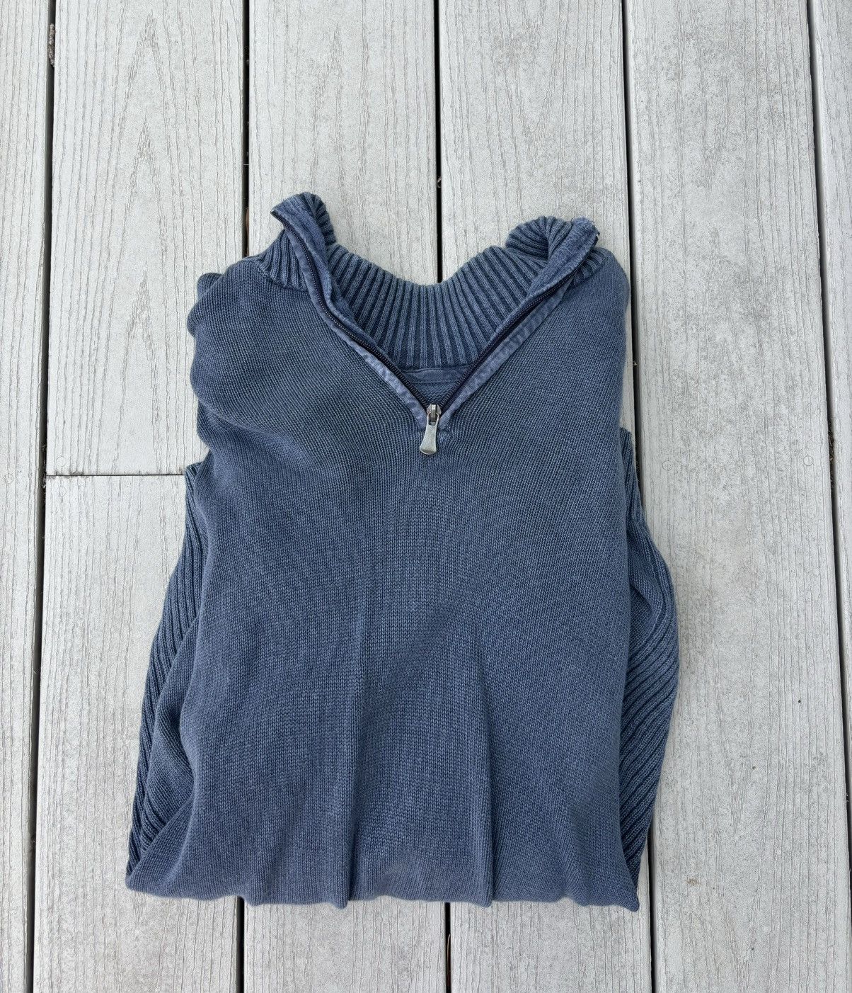 Other Navy Blue Zip Up Sweatshirt Size US L / EU 52-54 / 3 - 2 Thumbnail