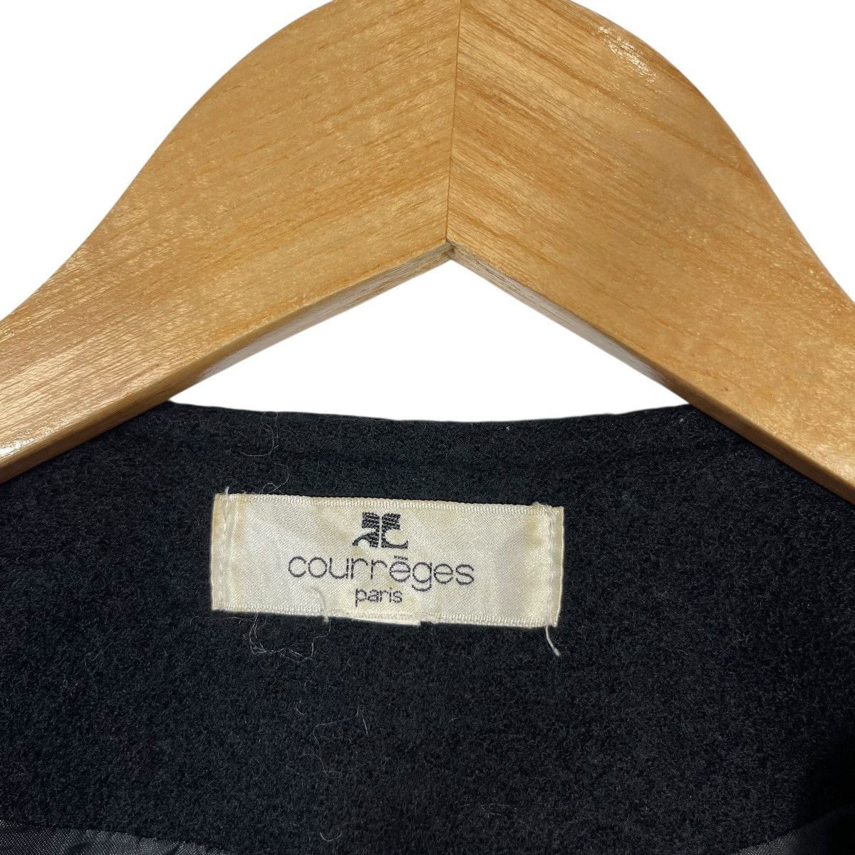 Courreges Courrèges Paris Cropped Zip Jacket Minimalist Black Wool Size S / US 4 / IT 40 - 3 Thumbnail