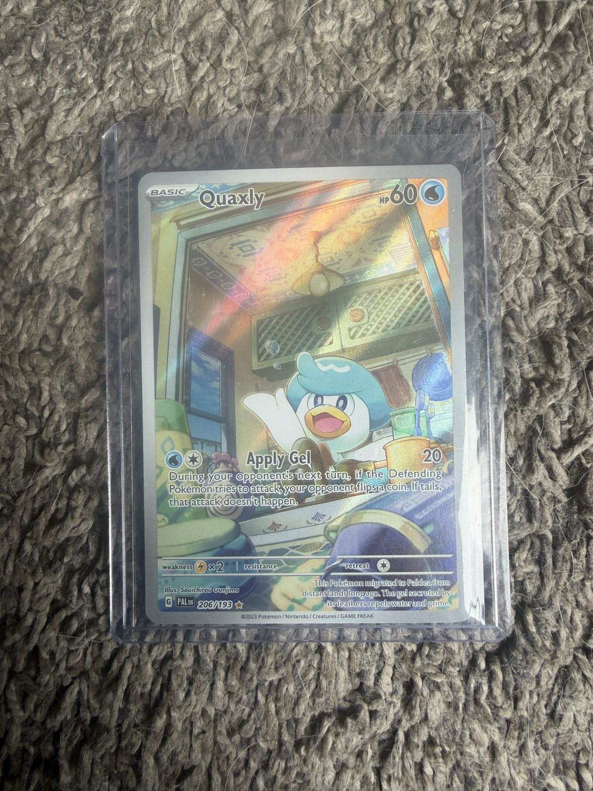 Pokemon 2023 Pokémon Quaxly Card Size ONE SIZE - 1 Thumbnail