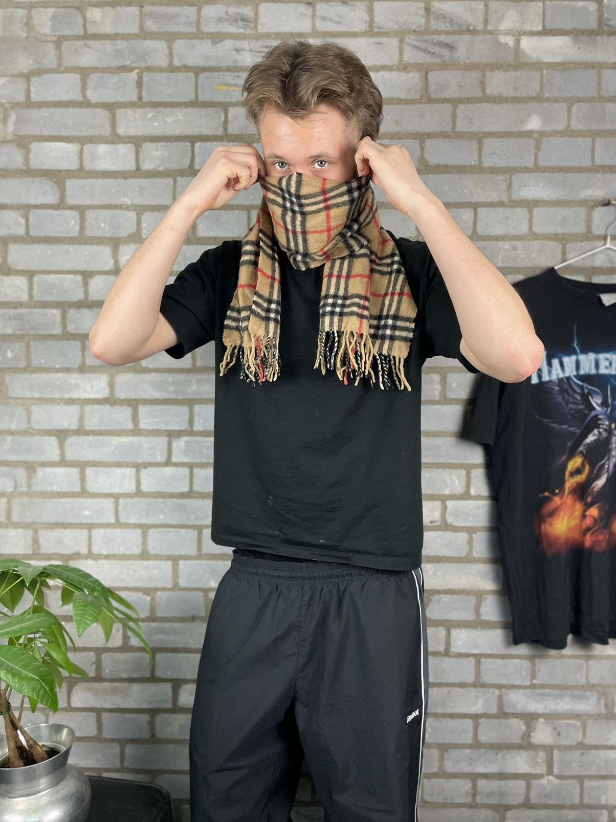 Burberry × Vintage Burberry vintage 100% cashmere checked scarf Size ONE SIZE - 3 Thumbnail