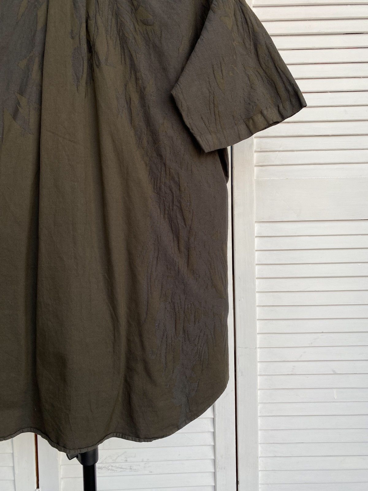 Issey Miyake × Japanese Brand × Vintage ISSEY MIYAKE A-POC "Shadow Stitch" Raw Edge Textured Shirt Size US M / EU 48-50 / 2 - 17 Thumbnail