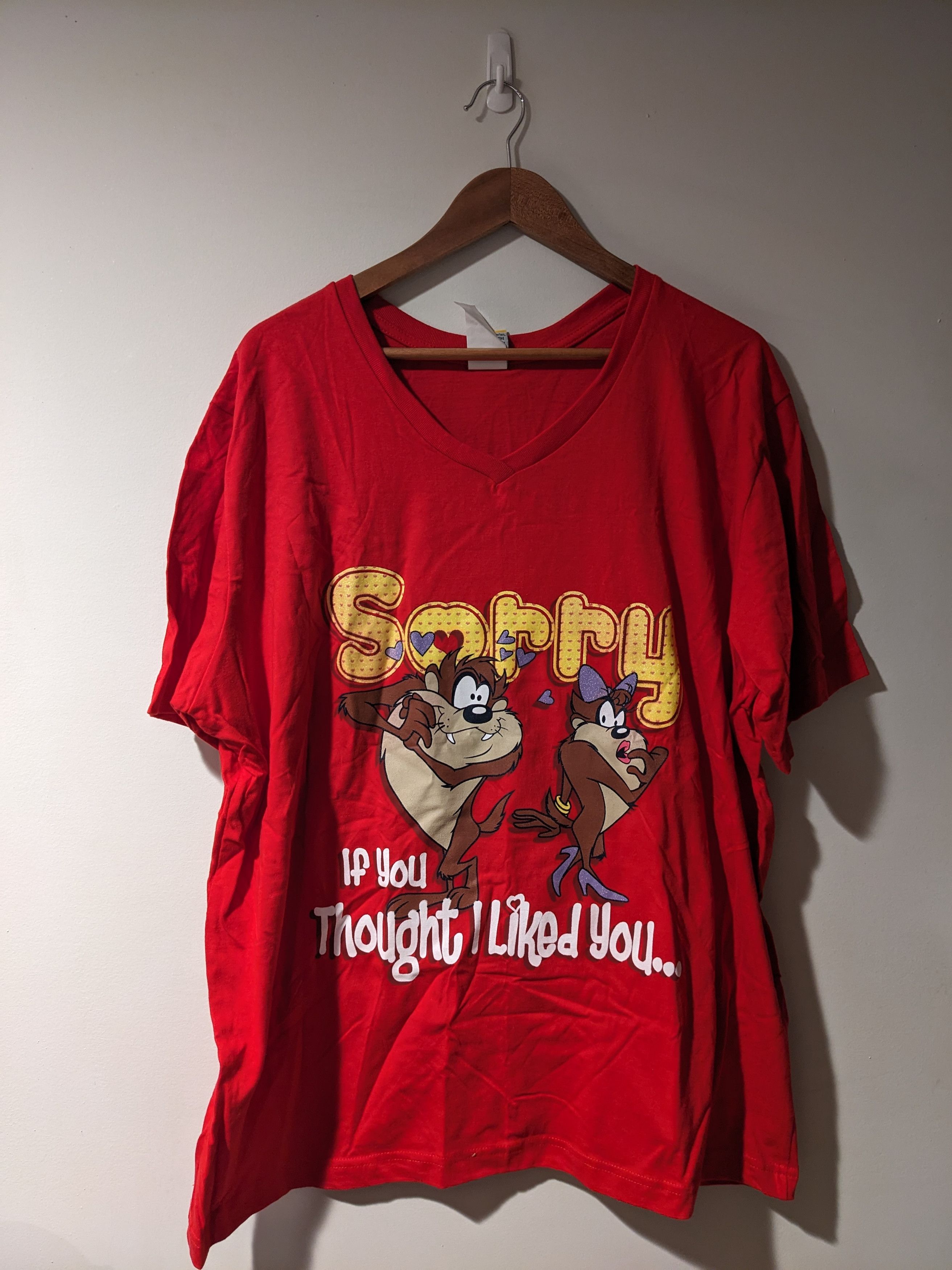 Cartoon Network × Vintage Vintage 2003 Looney Tunes Taz Love Heart XX-Large T-Shirt Size US XXL / EU 58 / 5 - 1 Thumbnail