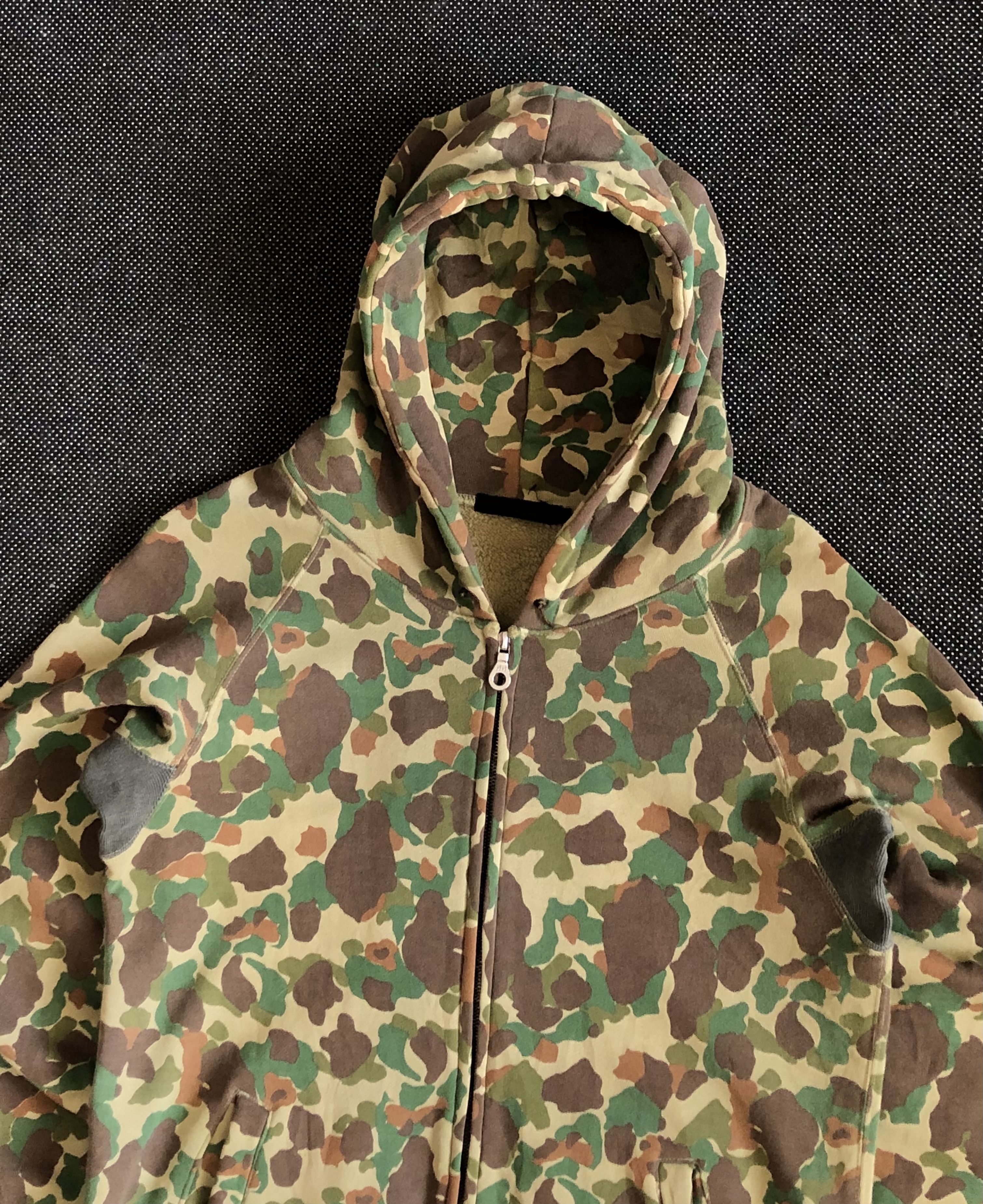 Japanese Brand RARE🔥JAPAN’S RICO FROGSKIN CAMO RIRI ZIPPER HOODIE Size US L / EU 52-54 / 3 - 4 Thumbnail