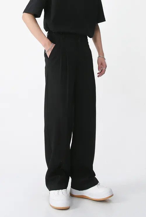 Other Black simple fashion casual long trousers mid waist Size US 32 / EU 48 - 5 Thumbnail