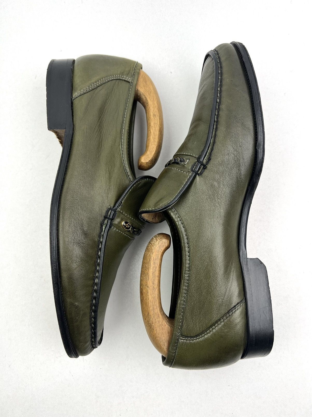 Grenson GRENSON Loafers Leather Shoes Made in England Green Men’s Size US 7 / EU 40 - 11 Thumbnail