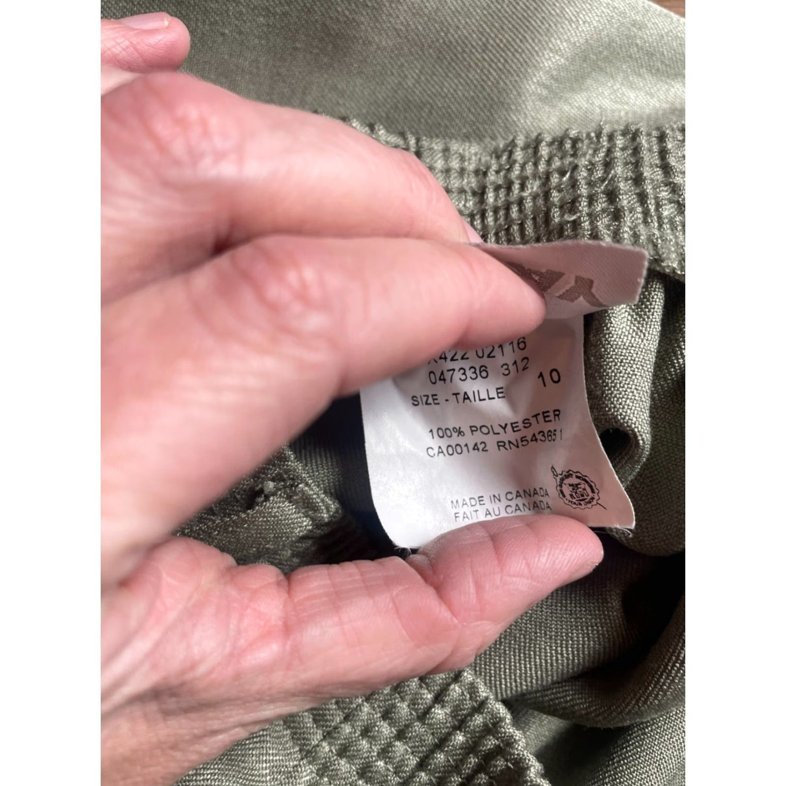 Vintage **TanJay Women's Size 10 Greenish Tan Pleated Pull-On Pants** User: **Greenish Tan TanJay Women's Size 10 Pull-On Pants** Size 26" / US 2 / IT 38 - 7 Thumbnail