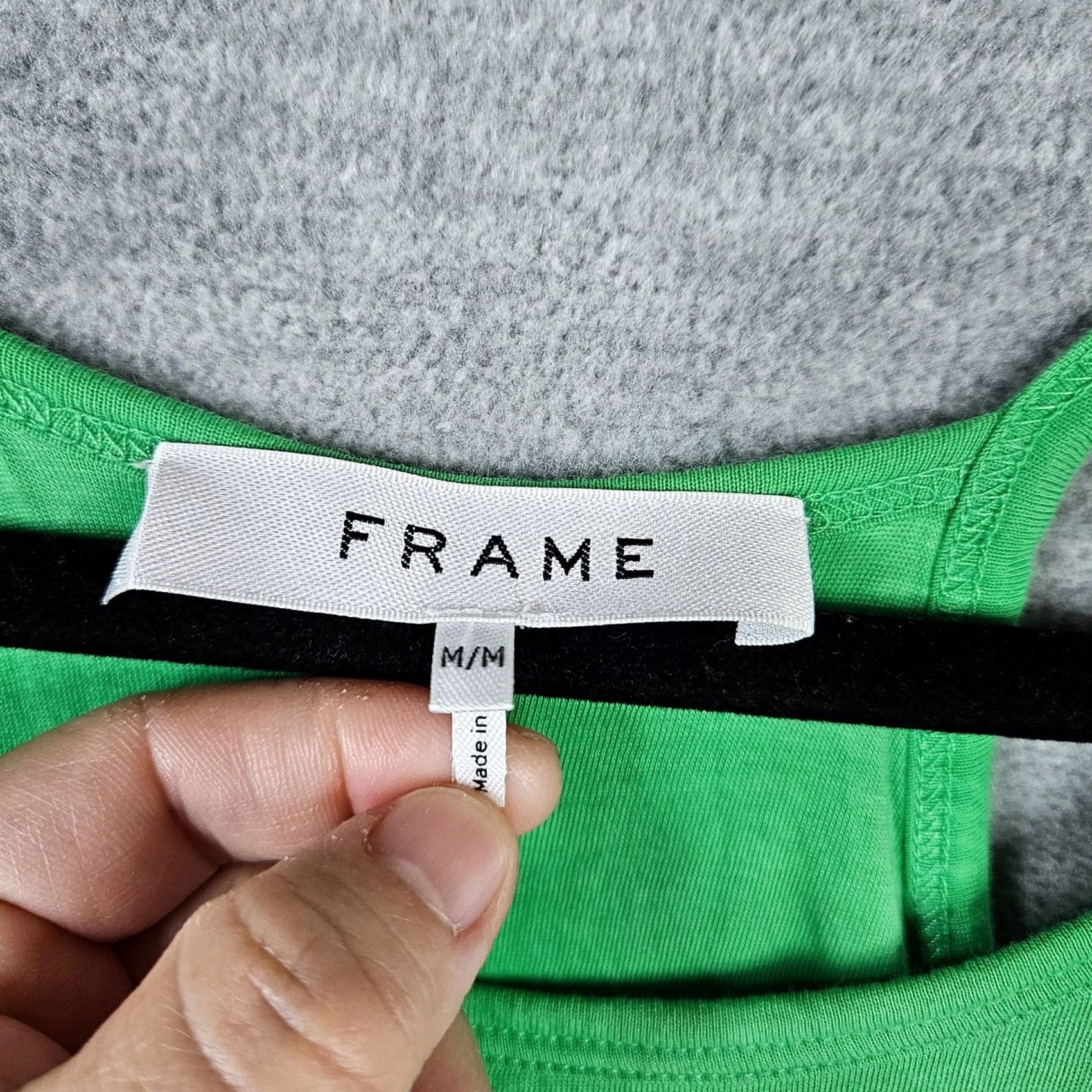 Frame Frame Women's Pima Cotton Stretch Jersey Midi Tank Top Dress M Green Tank Dress Womens Midi Tank Dress Colorful Stretch Frame Brand: FRAME Size M / US 6-8 / IT 42-44 - 4 Thumbnail