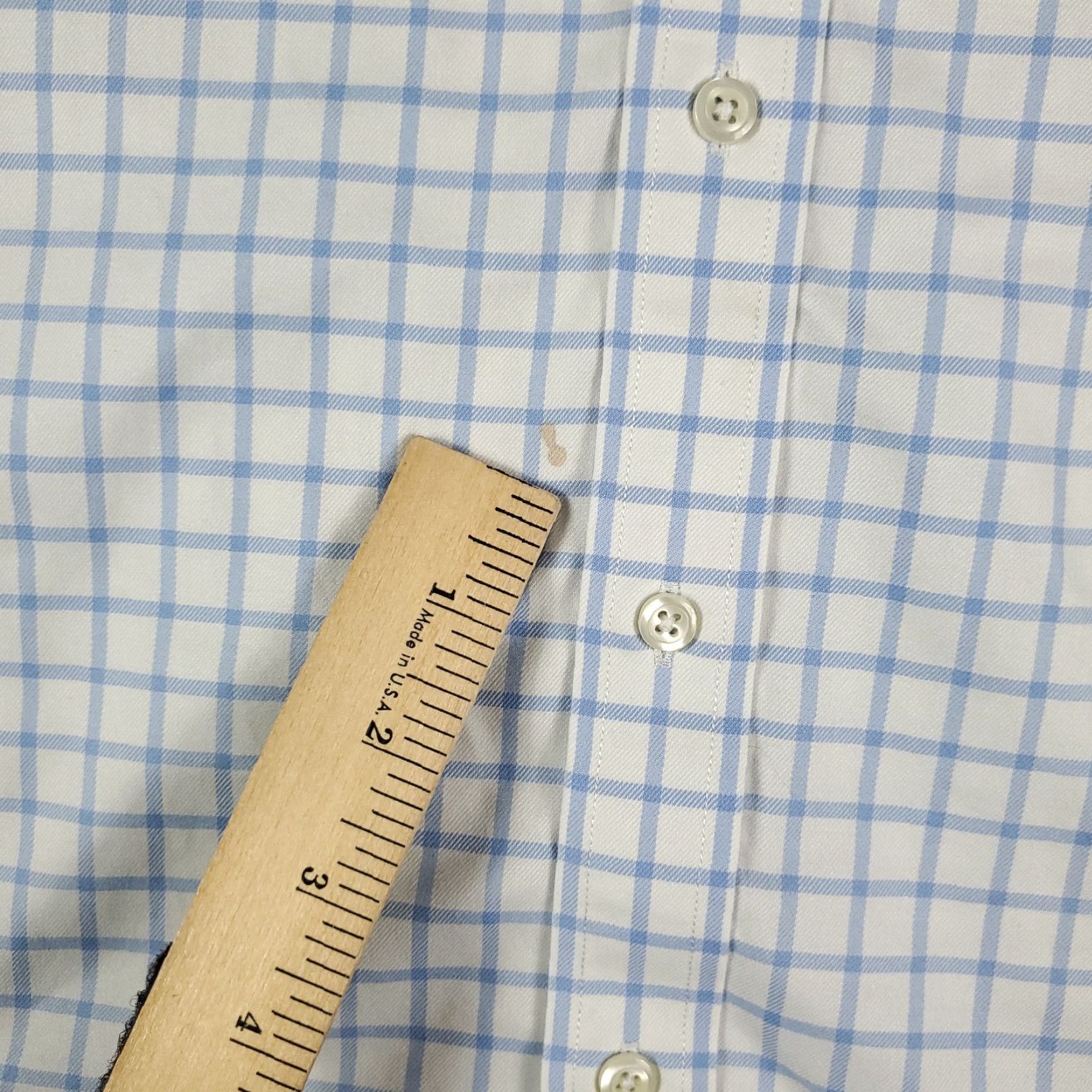 Brooks Brothers Brooks Brothers Dress Shirt Mens Size 16.5 Blue Check Long Sleeve Button-Up Size 42R - 3 Thumbnail