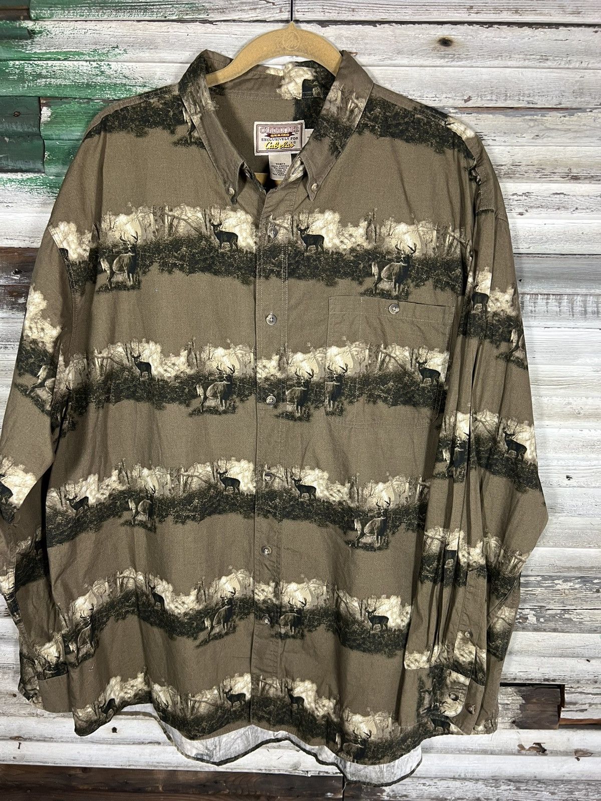 Vintage AOP Hunting Button Up Shirt Size US XL / EU 56 / 4 - 3 Thumbnail