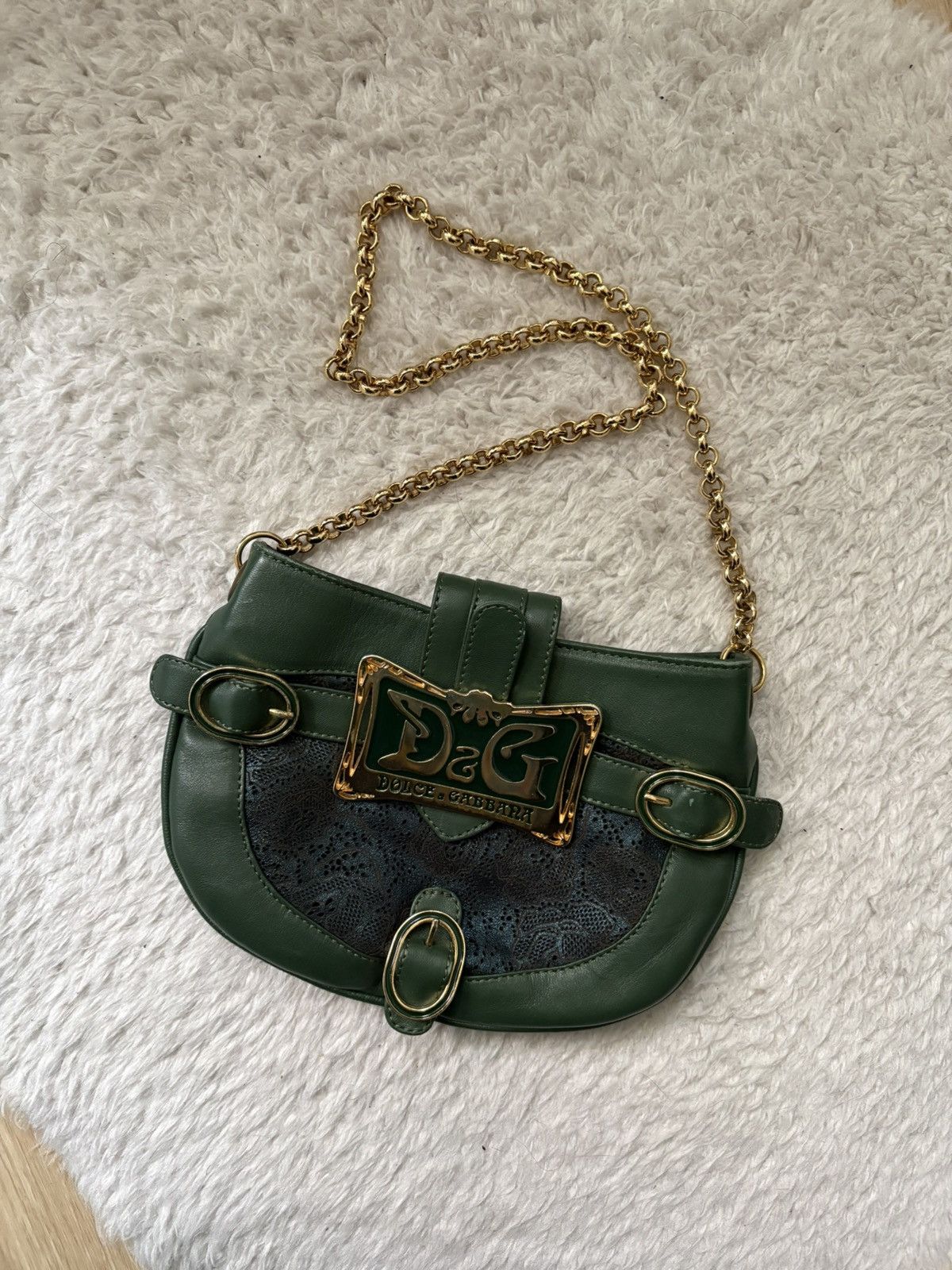 Dolce & Gabbana 👜 Vintage D&G Green Bag – Y2K Style Size ONE SIZE - 1 Thumbnail