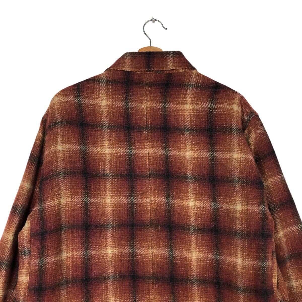 Japanese Brand 📌Vintage Wool Worker Jacket Zipper Crescent Max Tartan Size US M / EU 48-50 / 2 - 10 Thumbnail