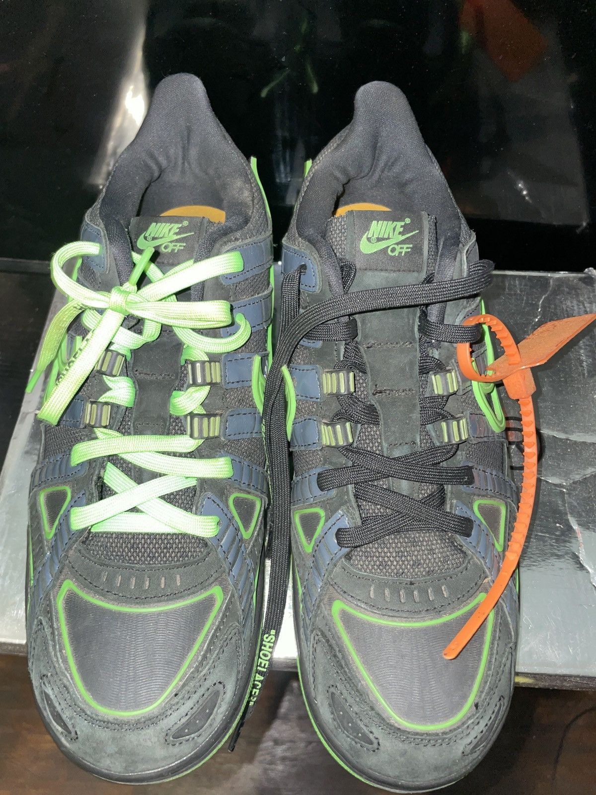 Nike × Off-White Nike xOff-white Air Rubber Dunk “Green Strike” Size US 10.5 / EU 43-44 - 1 Thumbnail
