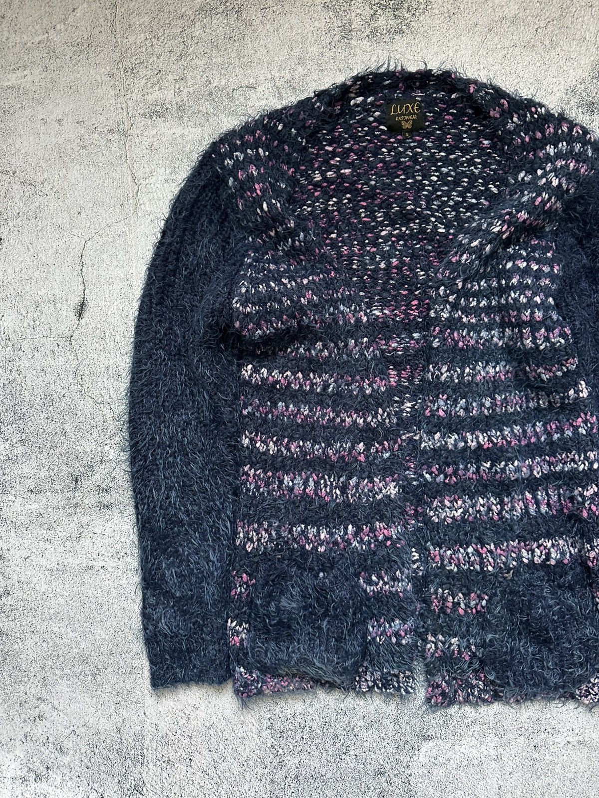 Japanese Brand Faux Fur Sweater Purple Fit Junya Watanabe Style Size S / US 4 / IT 40 - 2 Thumbnail