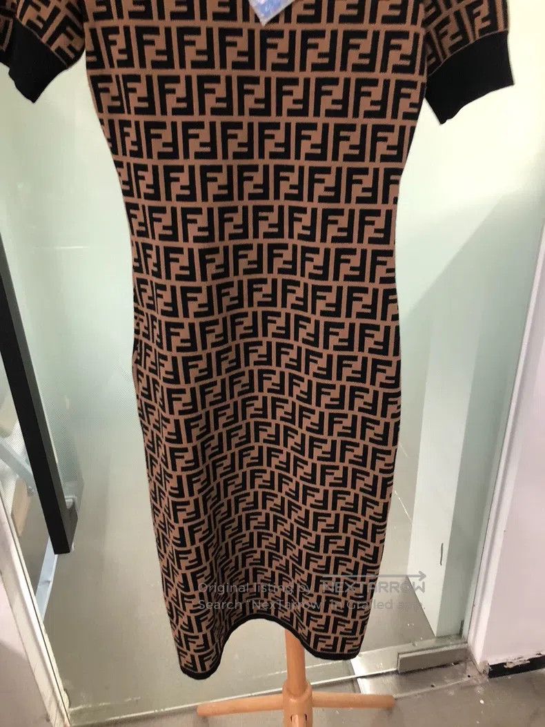 Fendi Fendi All-Print Dress Size XS / US 0-2 / IT 36-38 - 5 Thumbnail
