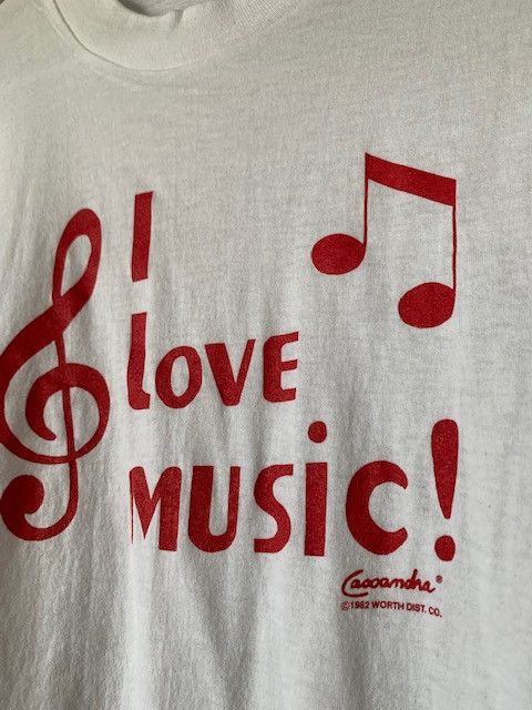 Vintage Vintage 1982 'I Love Music!' Tee Size US M / EU 48-50 / 2 - 2 Thumbnail