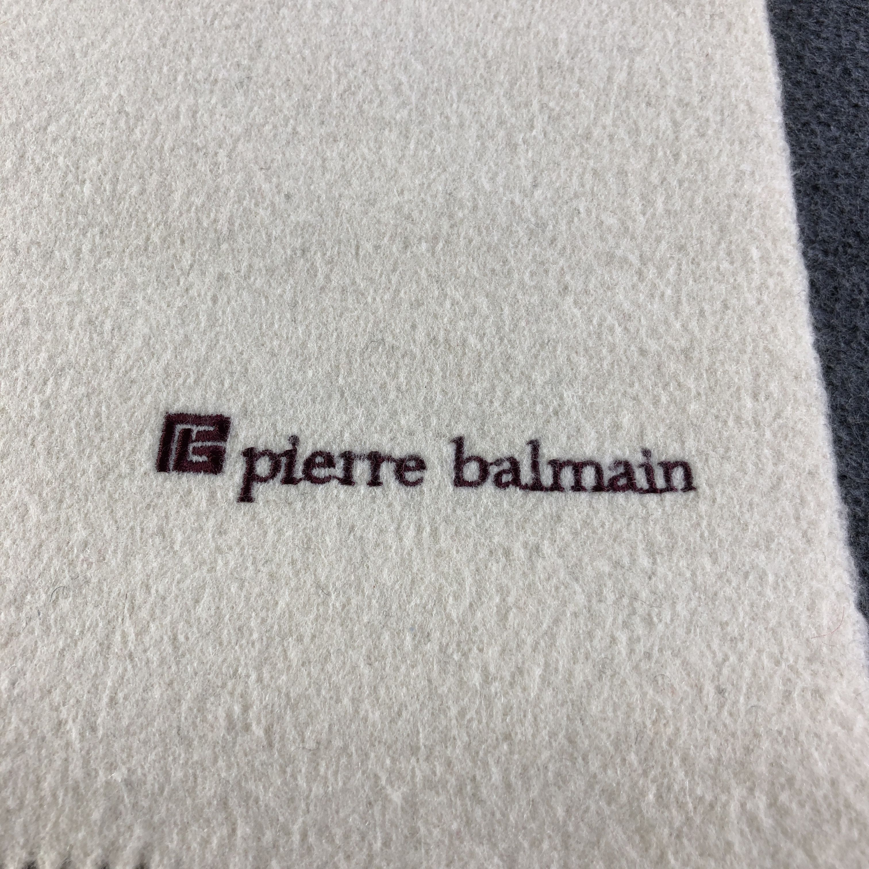 Pierre Balmain Pierre Balmain Plain Wool Scarf Muffler Neckwear V2797 Size ONE SIZE - 4 Thumbnail