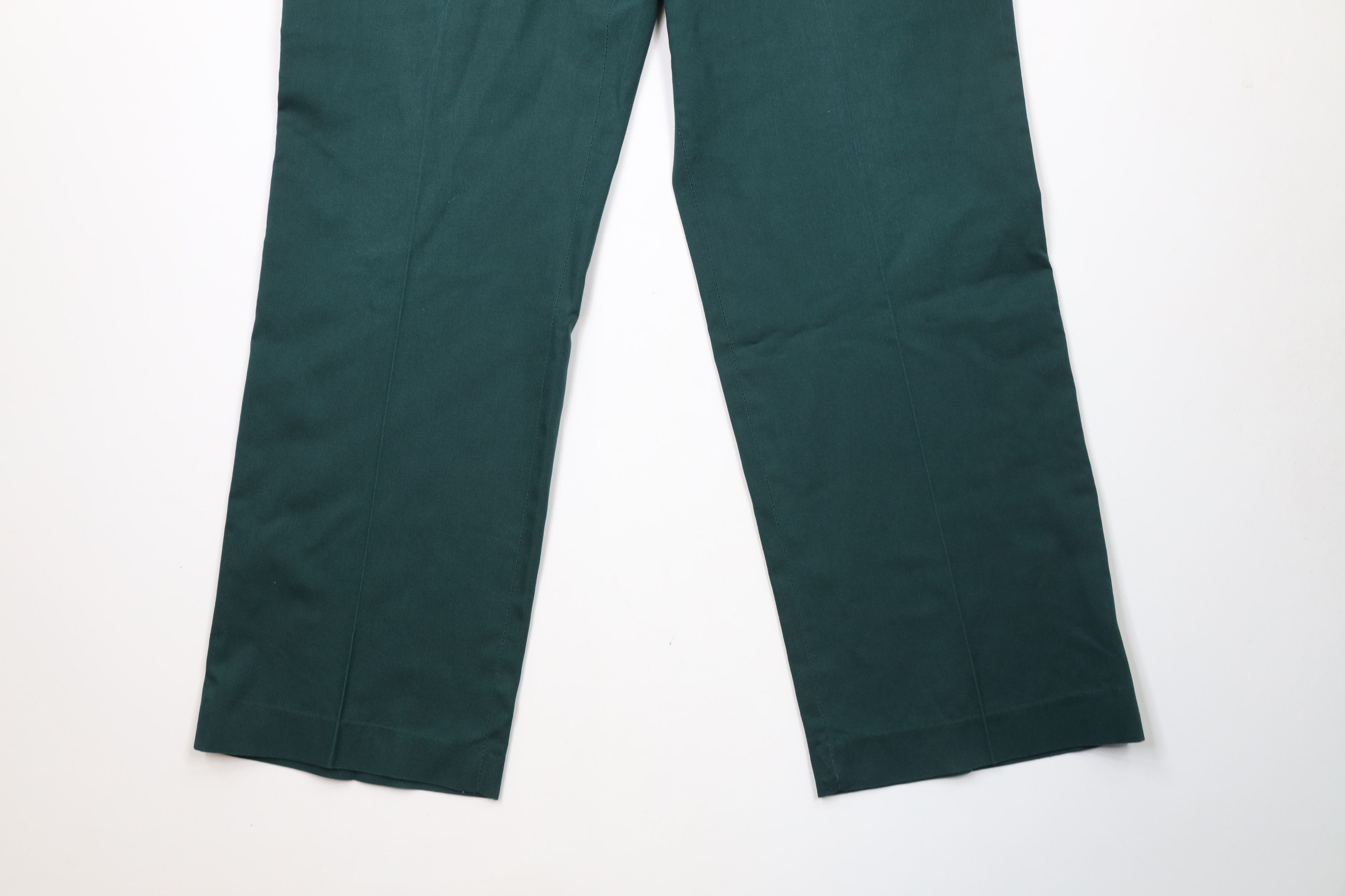 Vintage Vintage 90s Streetwear Knit Wide Leg Chino Pants Green USA Size US 36 / EU 52 - 4 Thumbnail