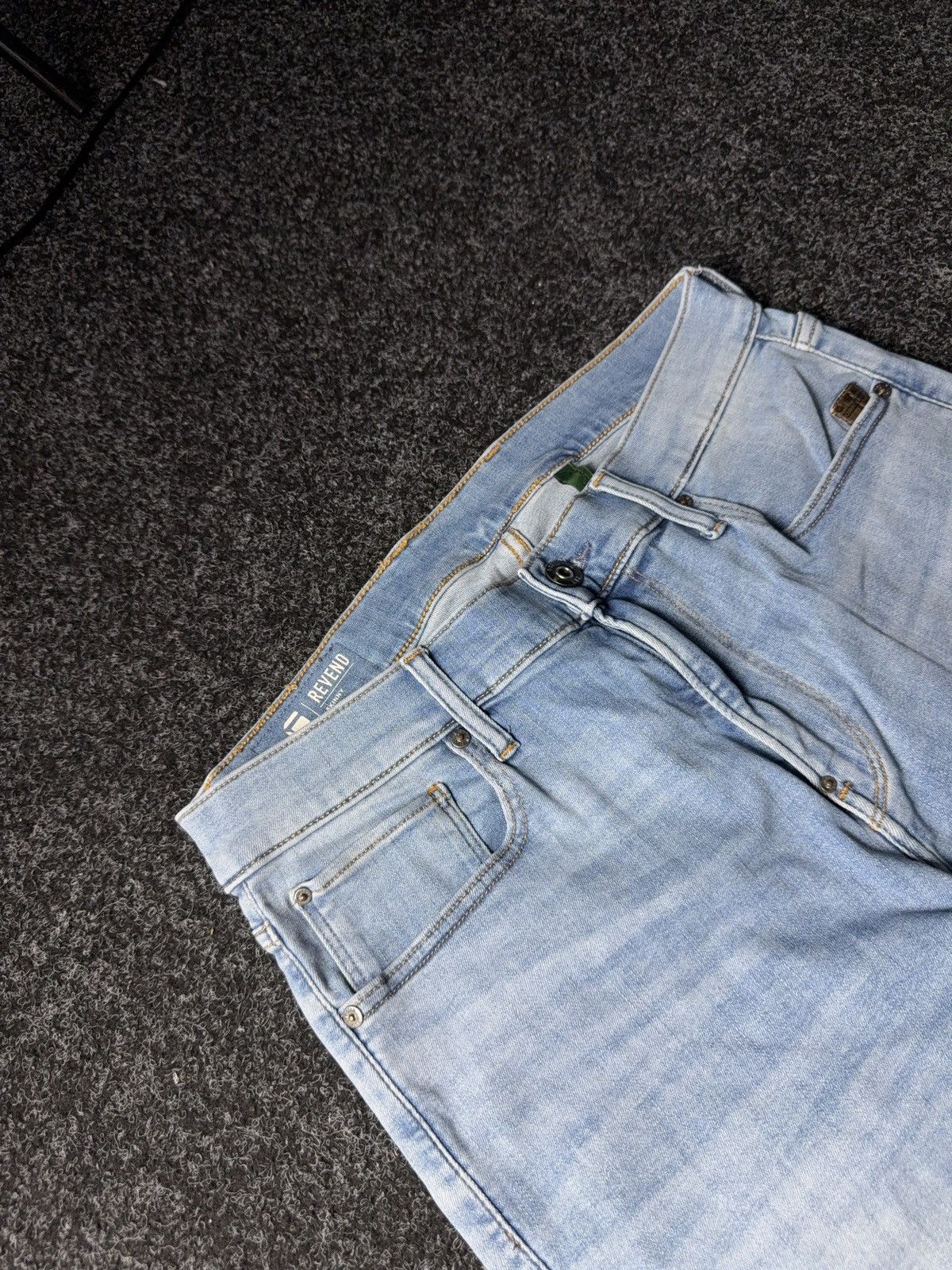 G-Star Y2K 00s G-Star RAW Revend Skinny Light Blue Denim Jeans Size US 32 / EU 48 - 7 Thumbnail