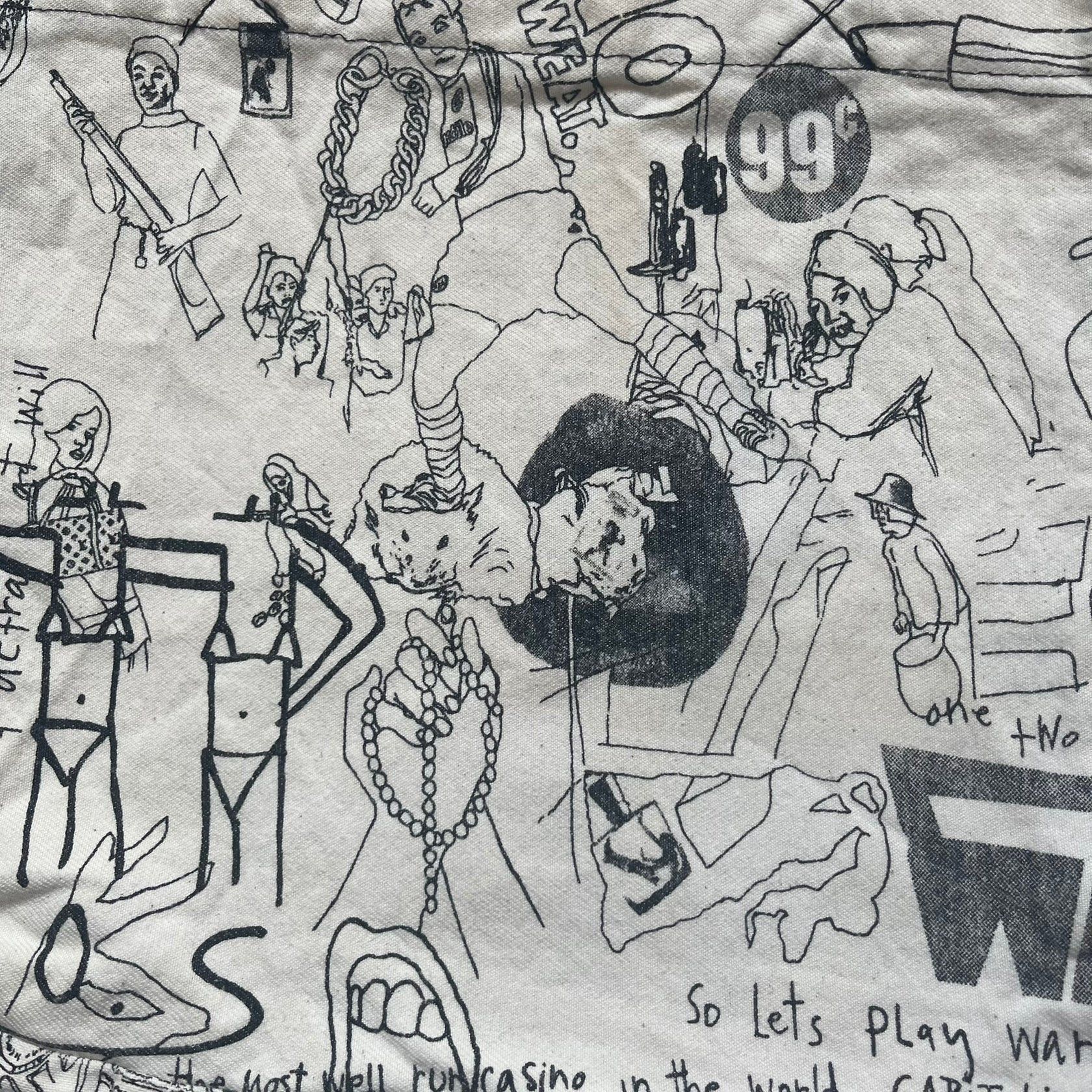 Jeremy Scott Jeremy Scott 2004 Chicks on Speed: It's a Project Tote Bag Size ONE SIZE - 3 Thumbnail