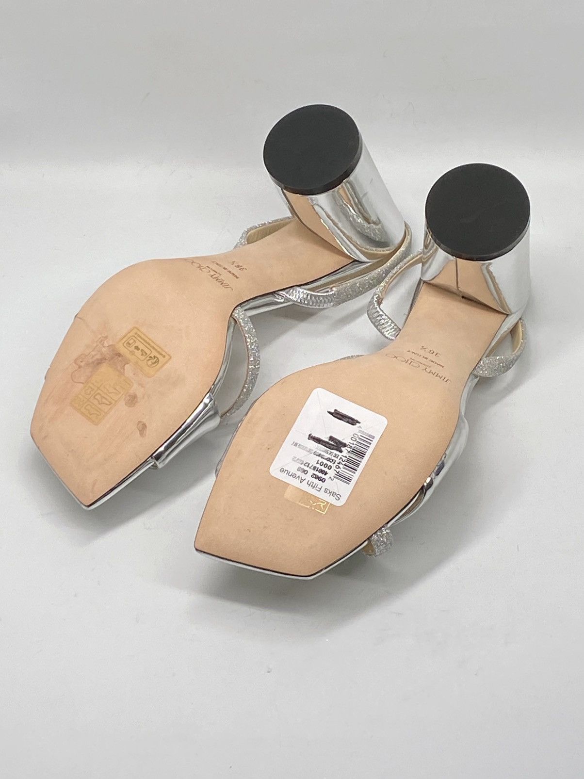 Jimmy Choo Jimmy Choo Metallic Leather Slingback Sandals size 36.5 Size US 6.5 / IT 36.5 - 11 Thumbnail