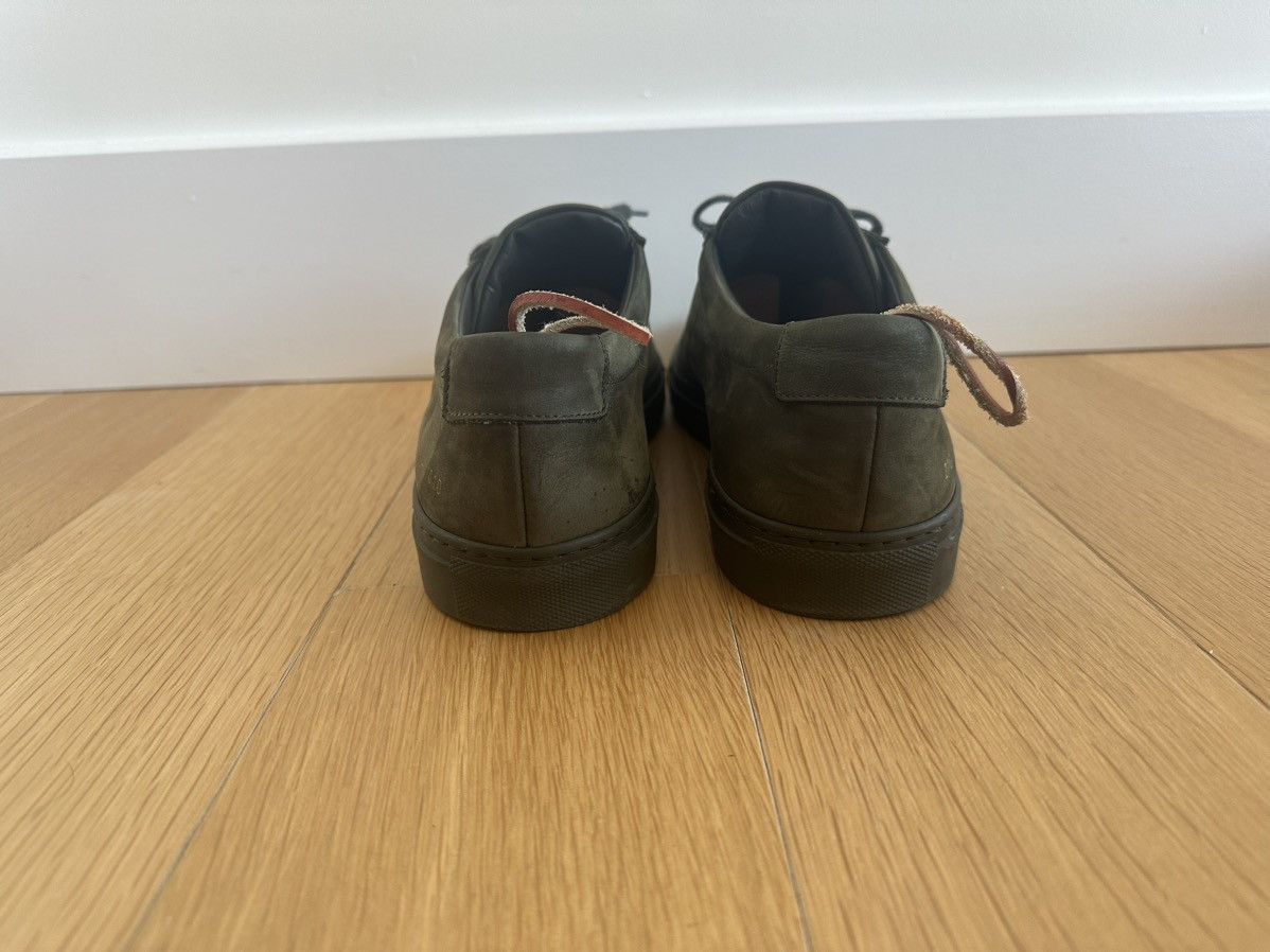 Common Projects Common Projects Achilles Low Sz 44 Dark Green Suede Size US 11 / EU 44 - 4 Thumbnail