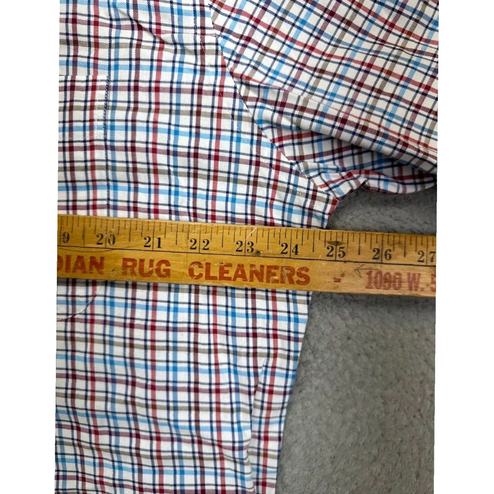 Peter Millar Peter Millar Button Up Shirt Mens XL White Blue Red Plaid Long Sleeve Pockets Size US XL / EU 56 / 4 - 7 Thumbnail