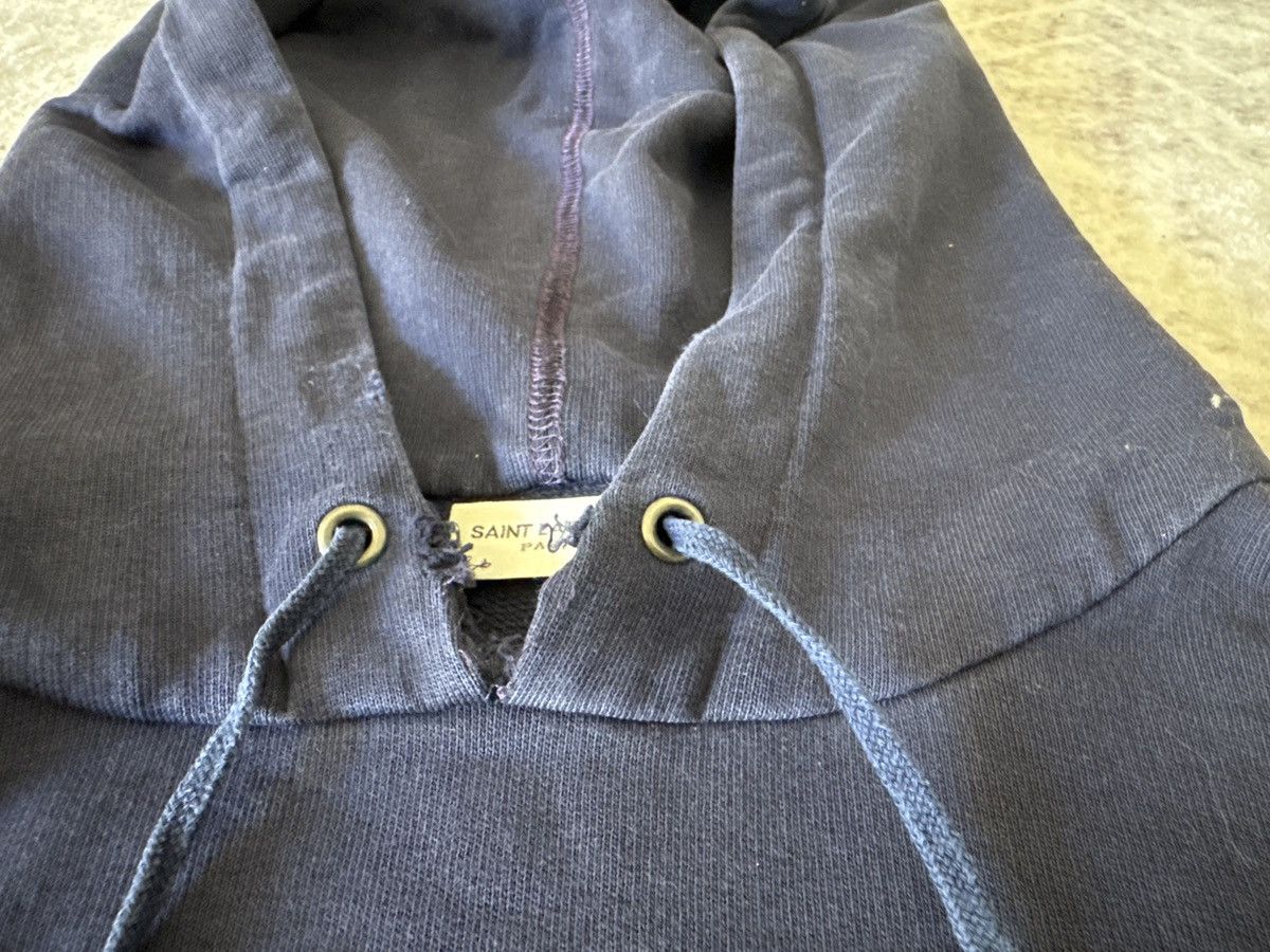 Saint Laurent Paris RARE Navy Saint Laurent Paris Hoodie M SLP Size US M / EU 48-50 / 2 - 4 Thumbnail