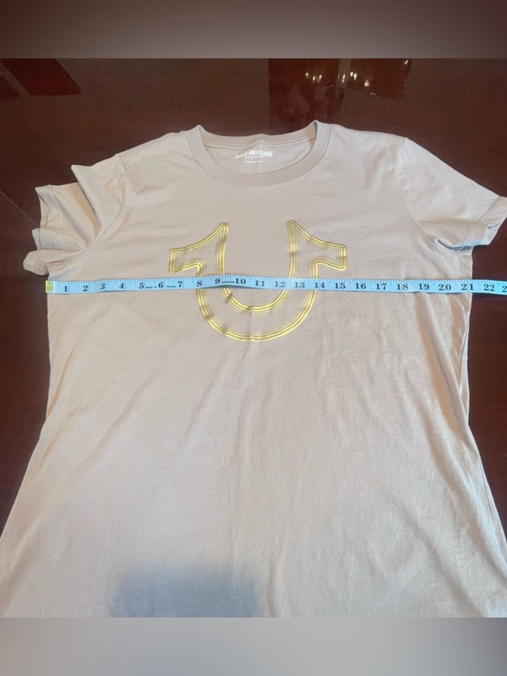 True Religion True Religion Foil Horseshoe Logo Crew Tee 2XL Pastel Pink Size XXL / US 16-18 / IT 52-54 - 6 Thumbnail