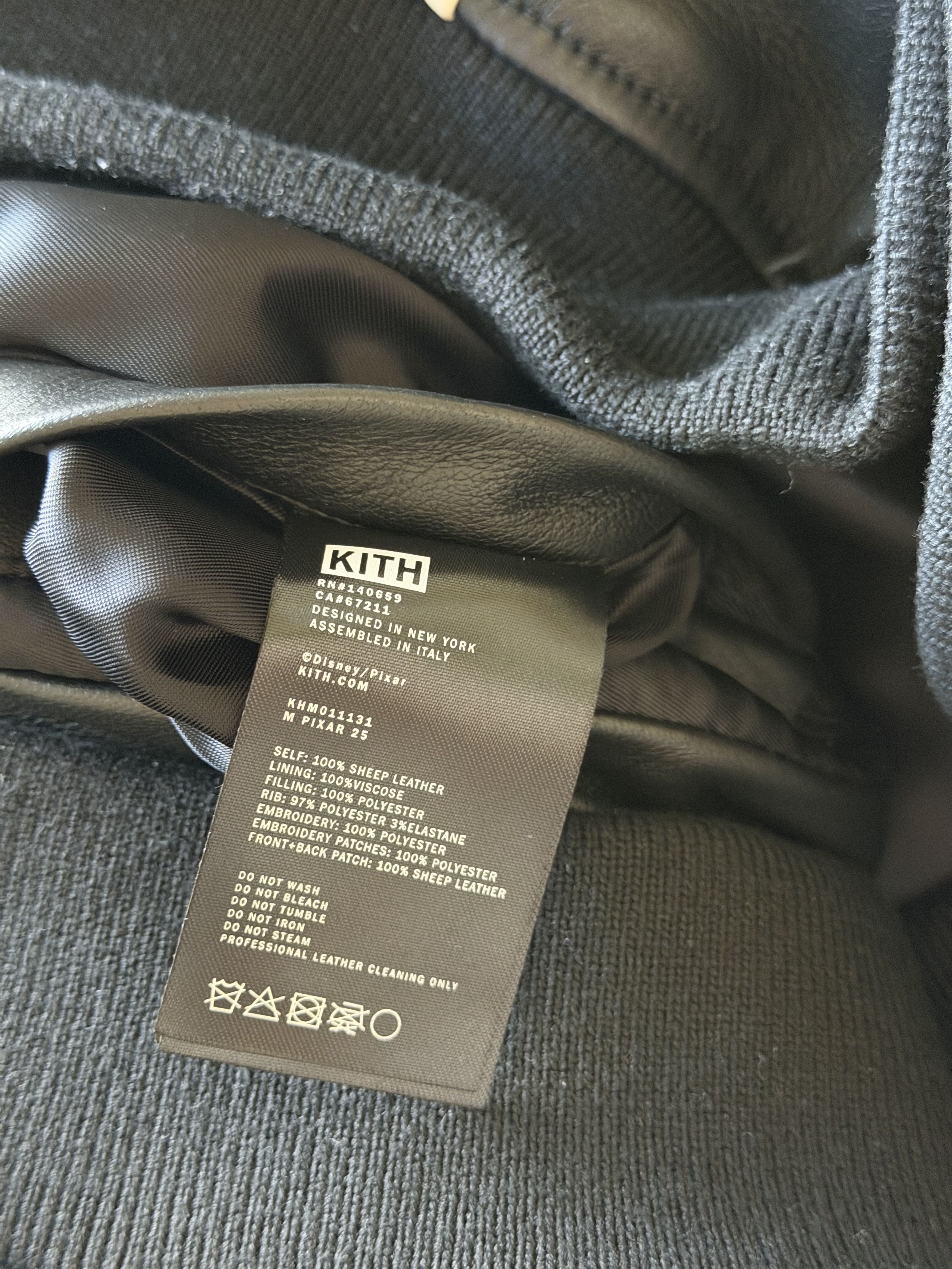 Disney × Kith Kith Disney Pixar Dejean Leather Jacket in Black Size US XL / EU 56 / 4 - 12 Thumbnail