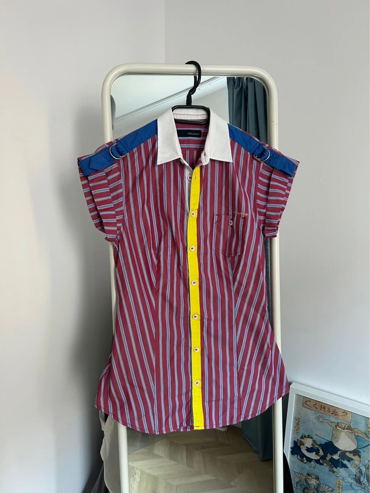 Dsquared2 Dsquared2 Short Sleeve Button Up Shirt Size XS / US 0-2 / IT 36-38 - 1 Thumbnail