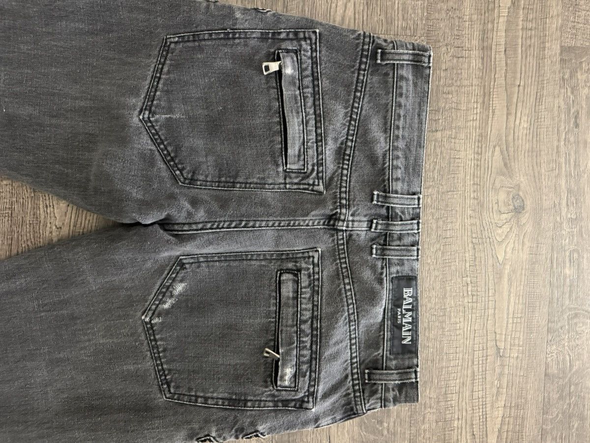 Balmain Balmain 2010 6-zip Biker Denim Size US 31 - 3 Thumbnail
