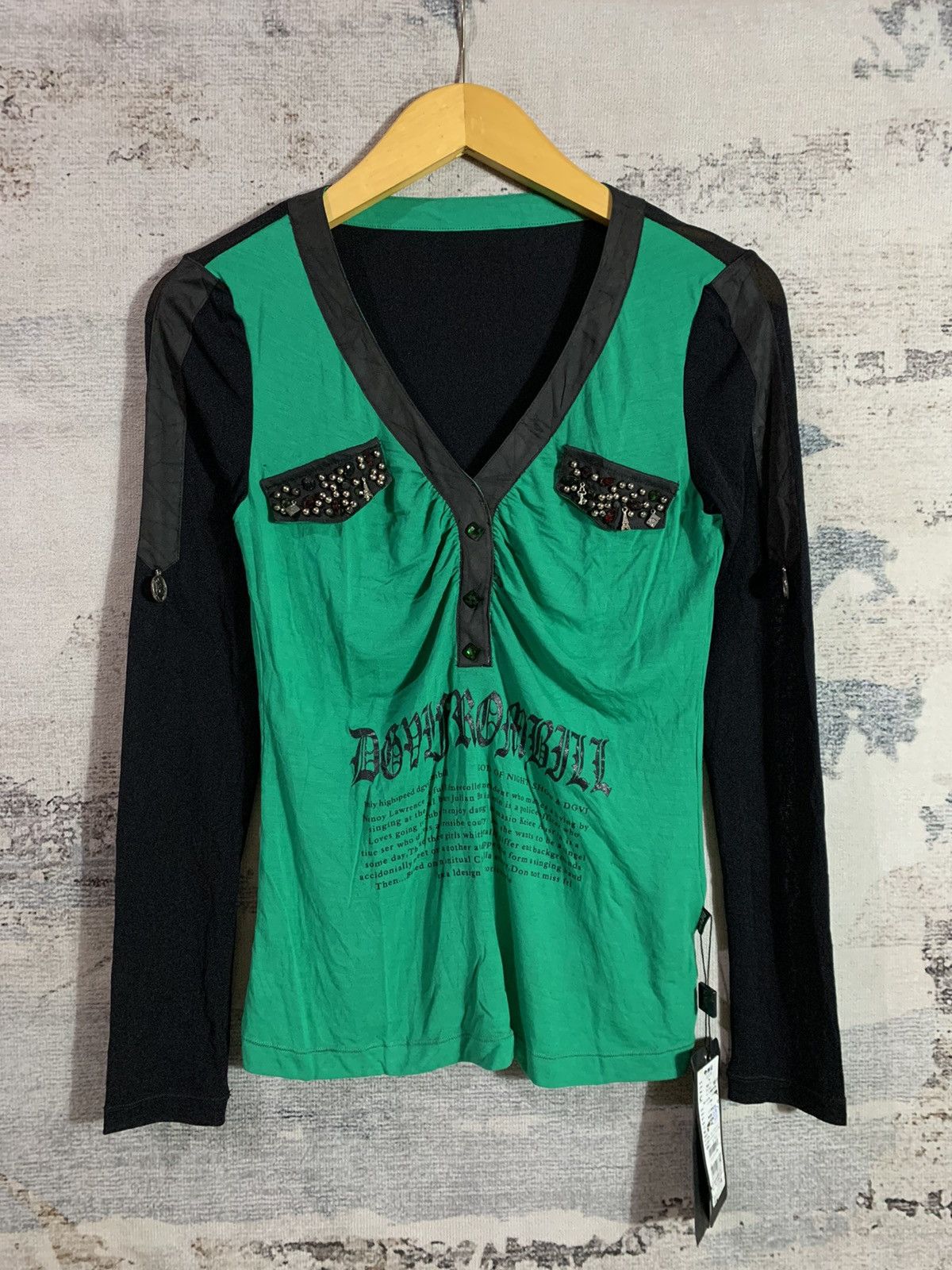 Beauty Beast × If Six Was Nine × Japanese Brand Japanese Gothic Crazy Poem Double Layer LGB Style Size US M / EU 48-50 / 2 - 1 Thumbnail