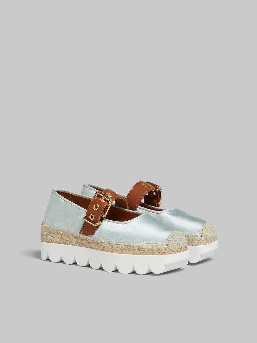 Marni o1w1db10125 Satin Petal Espadrillas in Light Blue Size US 10 / IT 40 - 2 Thumbnail