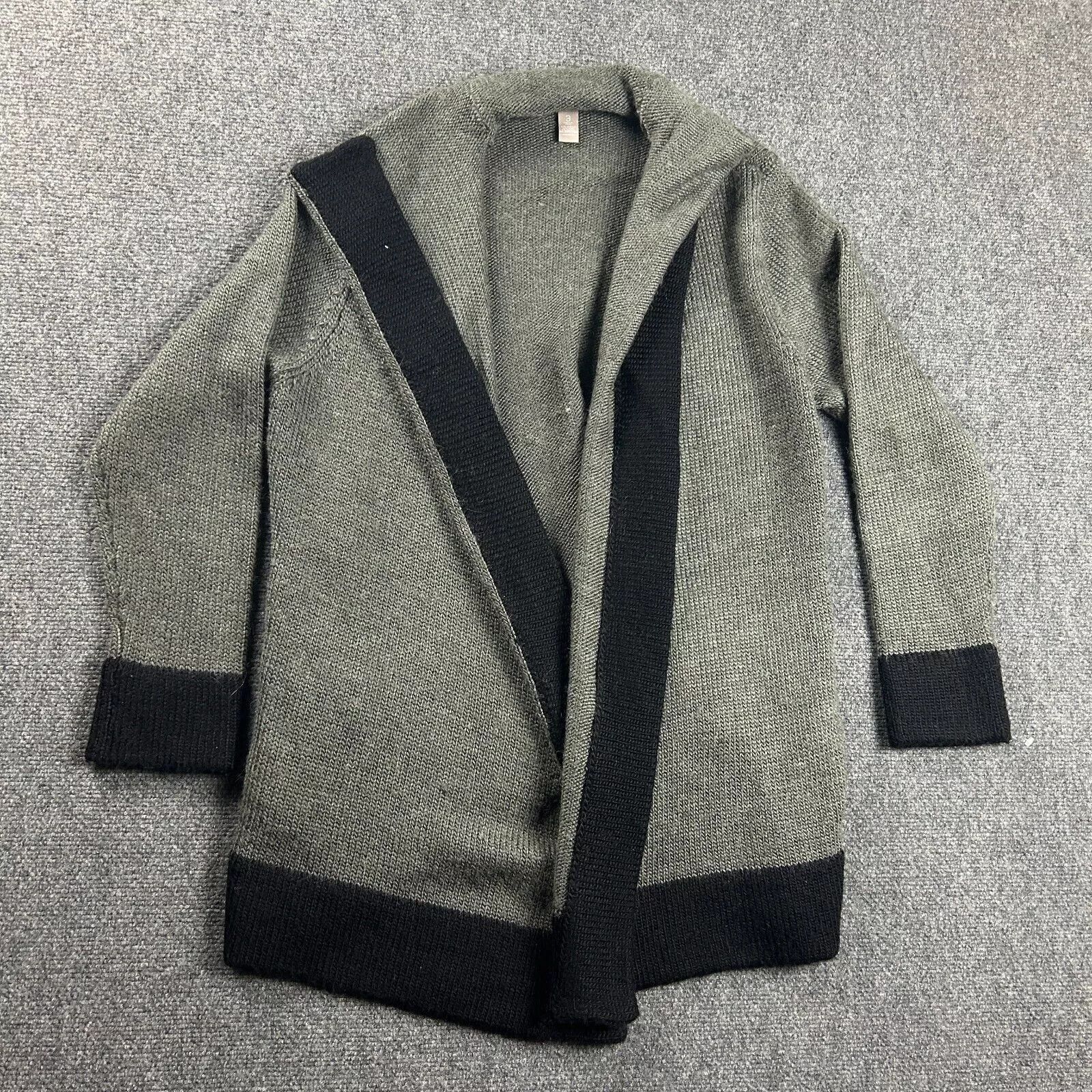 Chicos Chico's Cardigan Womens 3 Gray Chunky Acrylic Wool Alpaca Size XS / US 0-2 / IT 36-38 - 1 Thumbnail