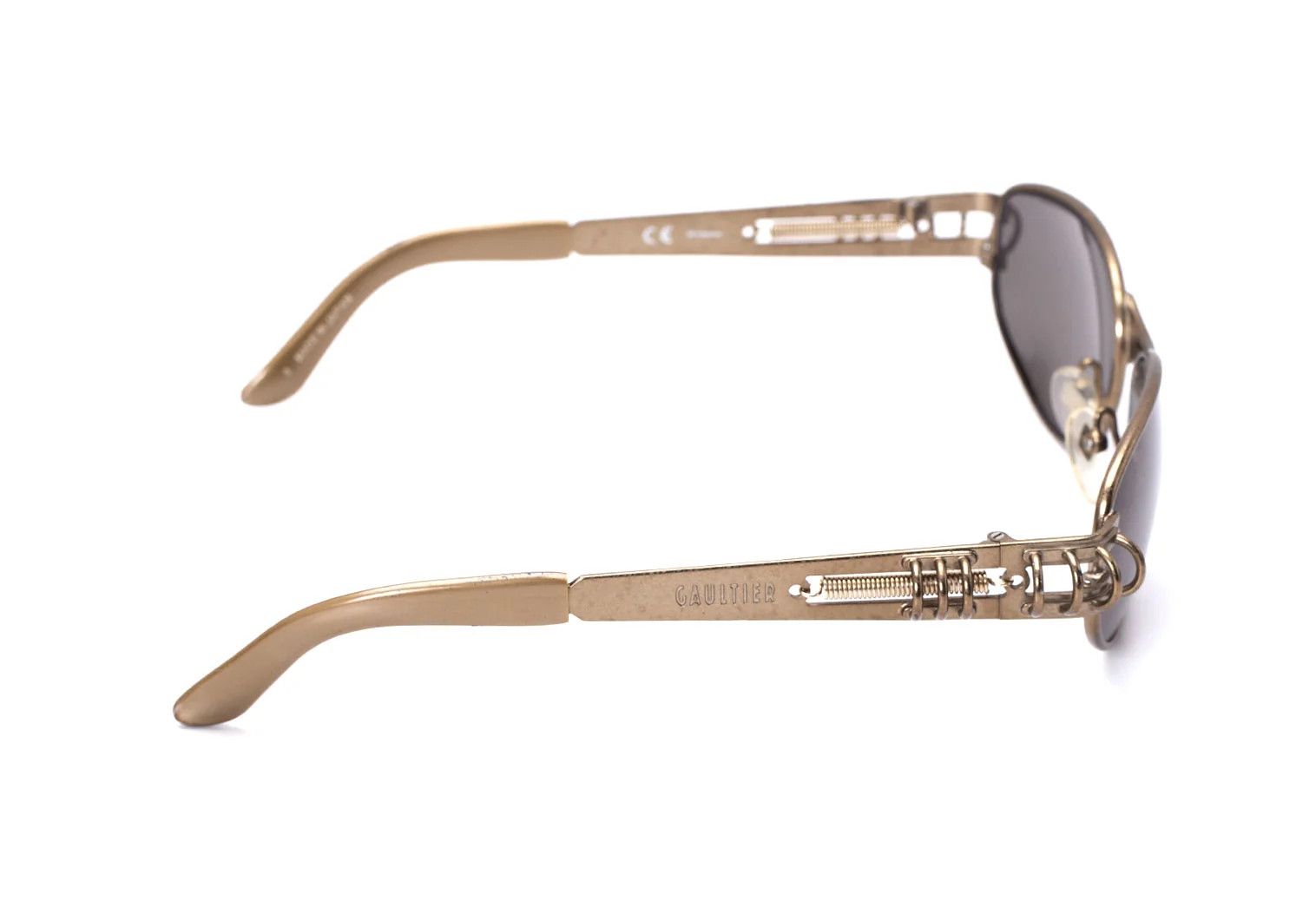 Jean Paul Gaultier Side Ring Spring Frame Sunglasses Bronze 55□17 140 Size ONE SIZE - 8 Thumbnail