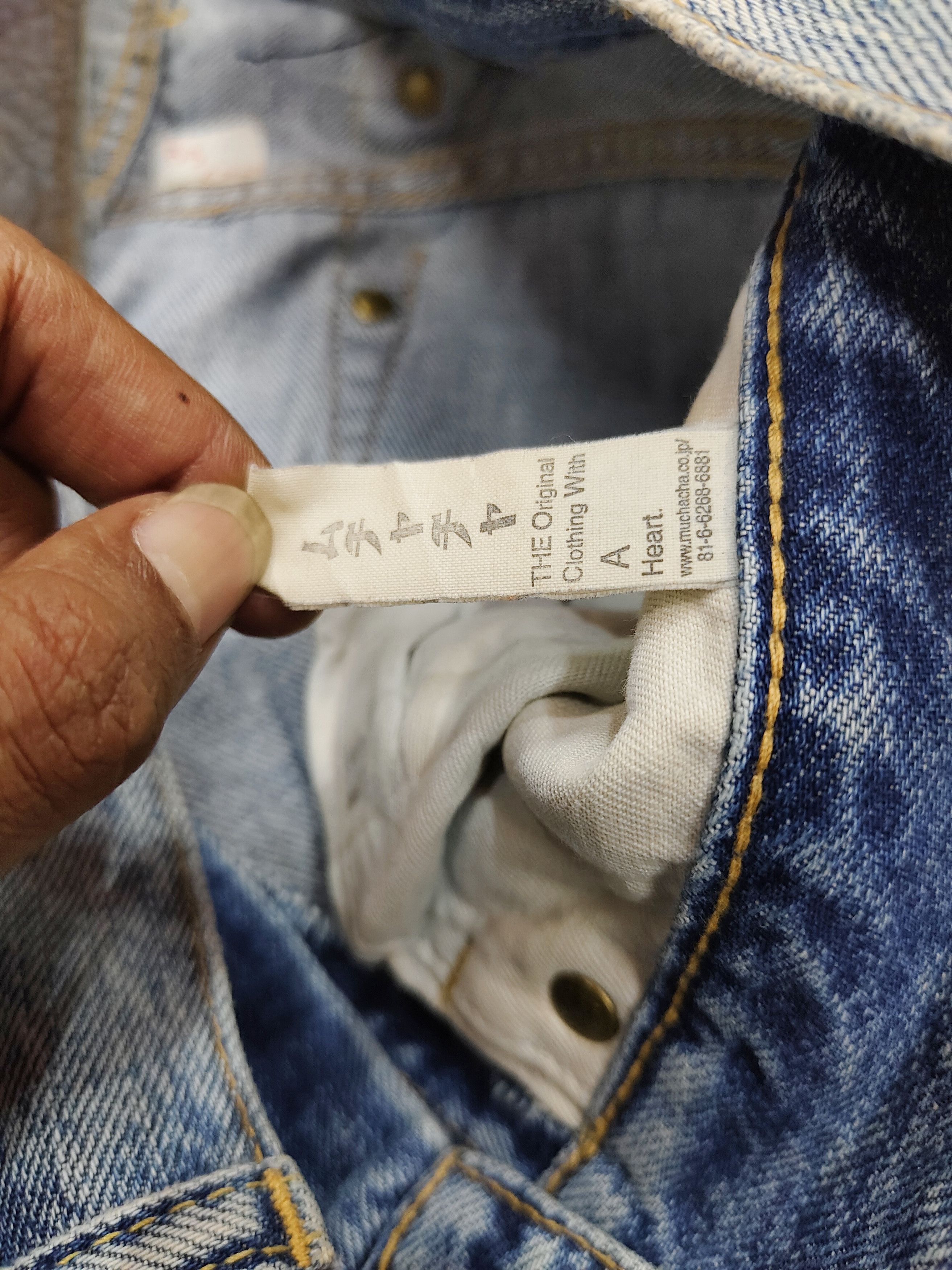 If Six Was Nine 00s Muchacha- Punk Y2K Street Archive Distressed Jeans Size US 30 / EU 46 - 8 Thumbnail