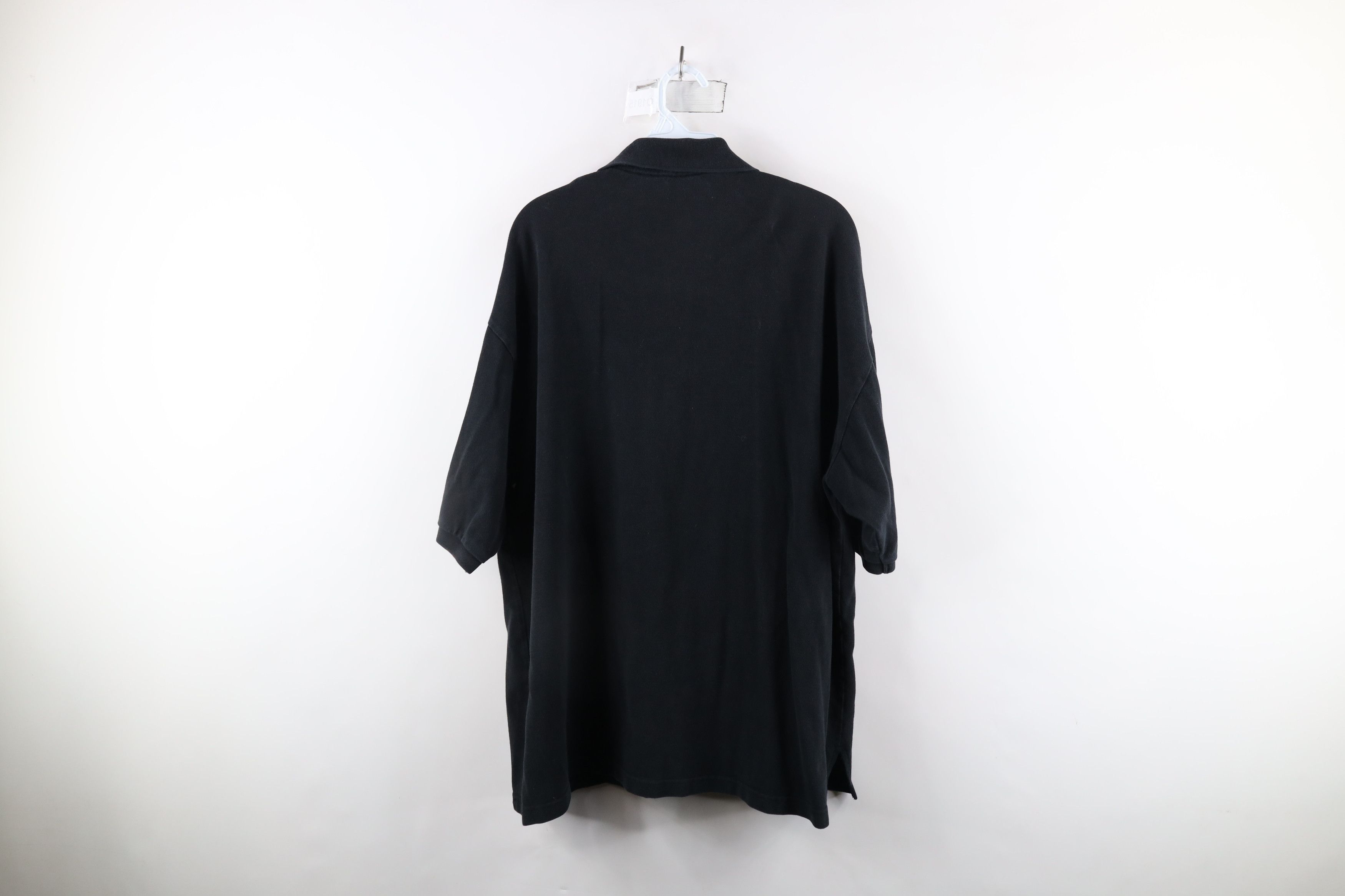Vintage Vintage 90s Streetwear Heavyweight Collared Polo Shirt Black Size US XL / EU 56 / 4 - 8 Thumbnail