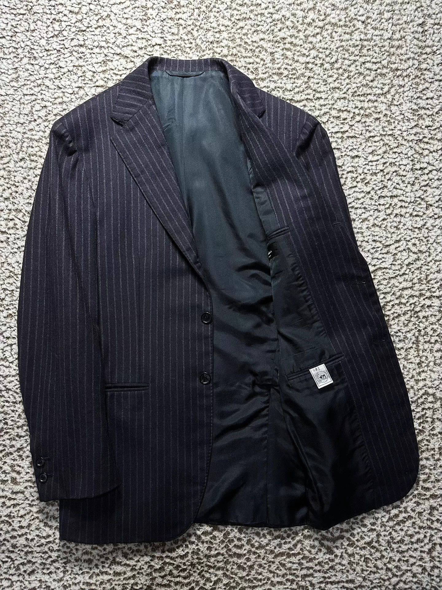 SARTORIO Sartorio Wool Suit Jacket 46 Non-New Naples Size 46S - 2 Thumbnail