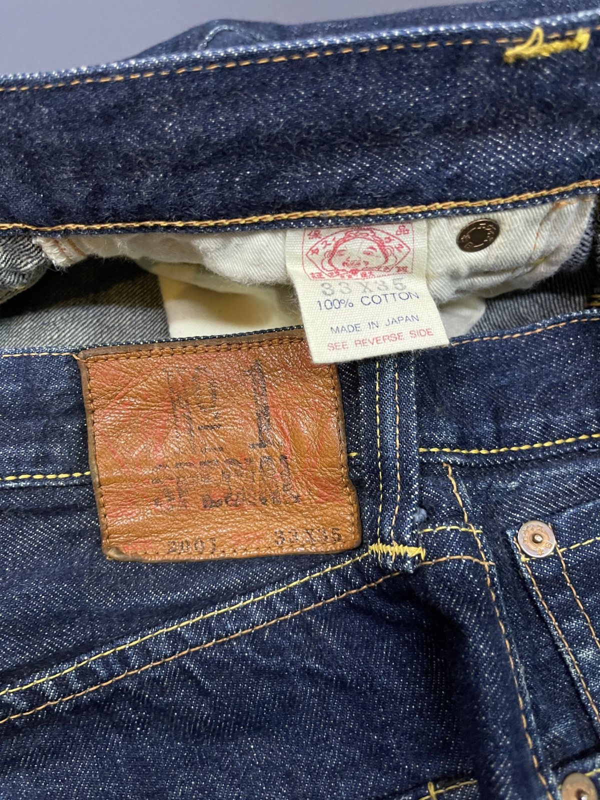 Evisu RARE EVISU NO.1 SELVEDGE JEANS Size US 32 / EU 48 - 8 Thumbnail