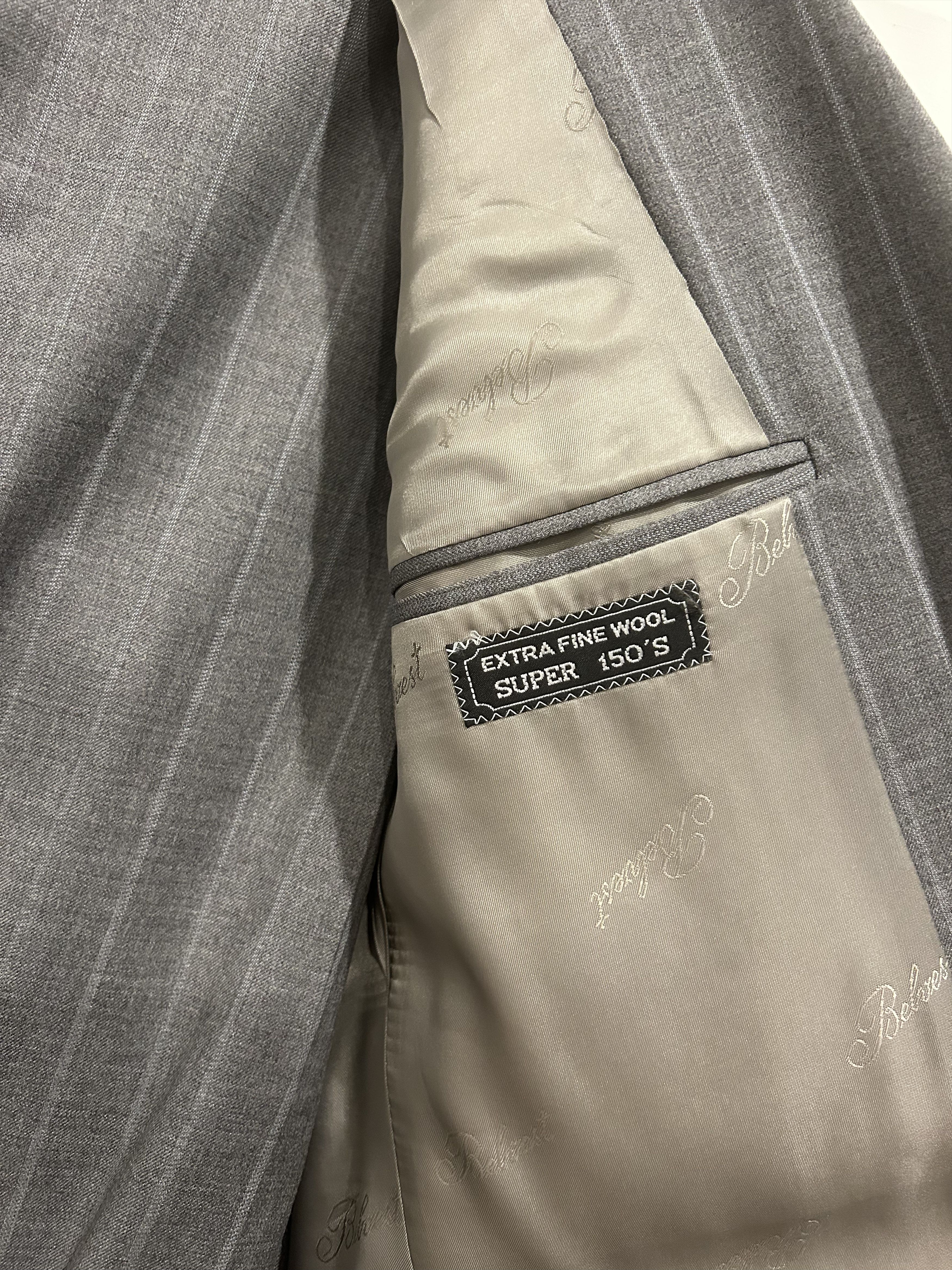 Other Vintage Custom Italian Behest Damiani Miami 2 Piece Suit Size 52R - 6 Thumbnail