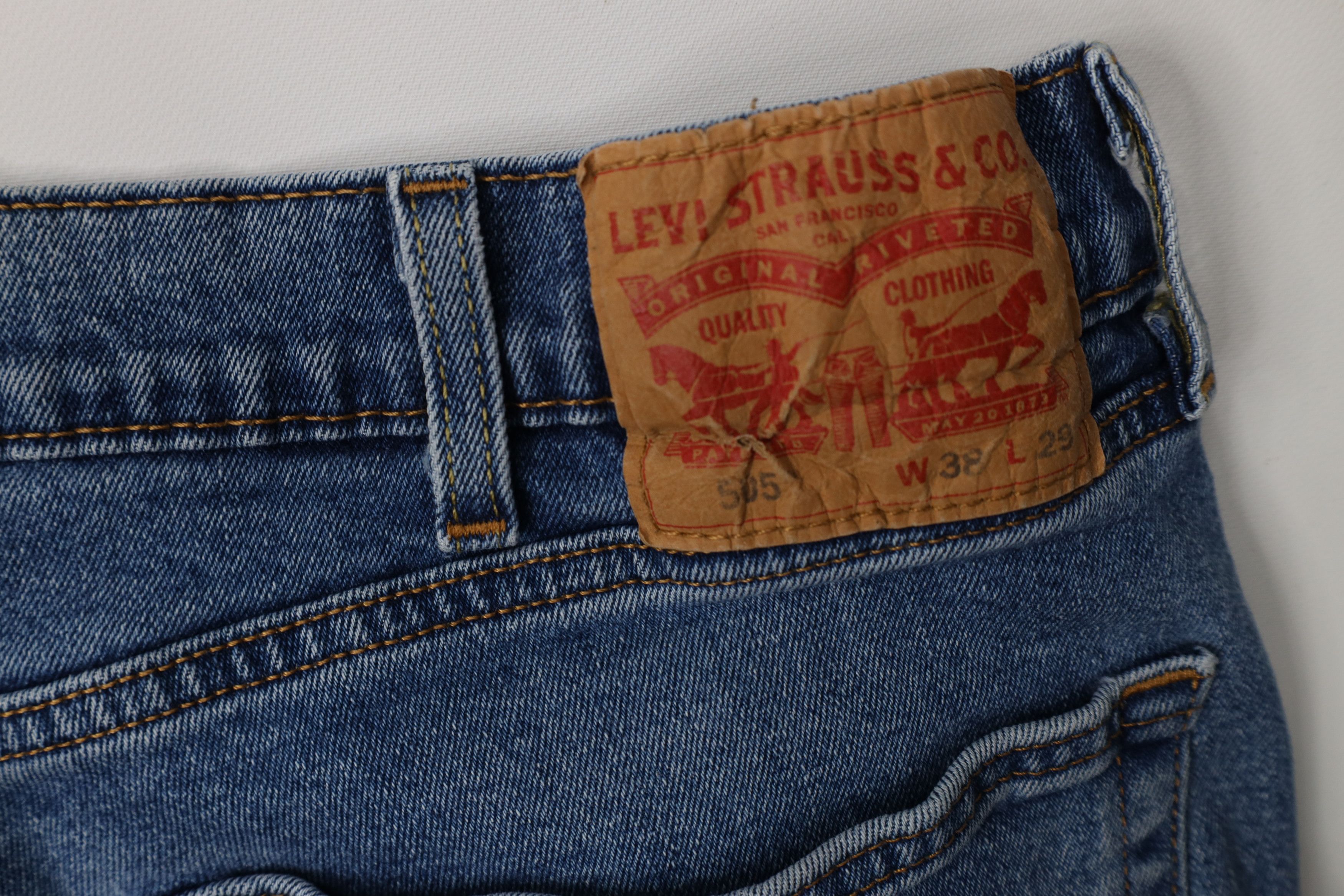 Levi's Vintage Y2K Levis 505xx Button Fly Straight Leg Jeans Size US 38 / EU 54 - 15 Thumbnail
