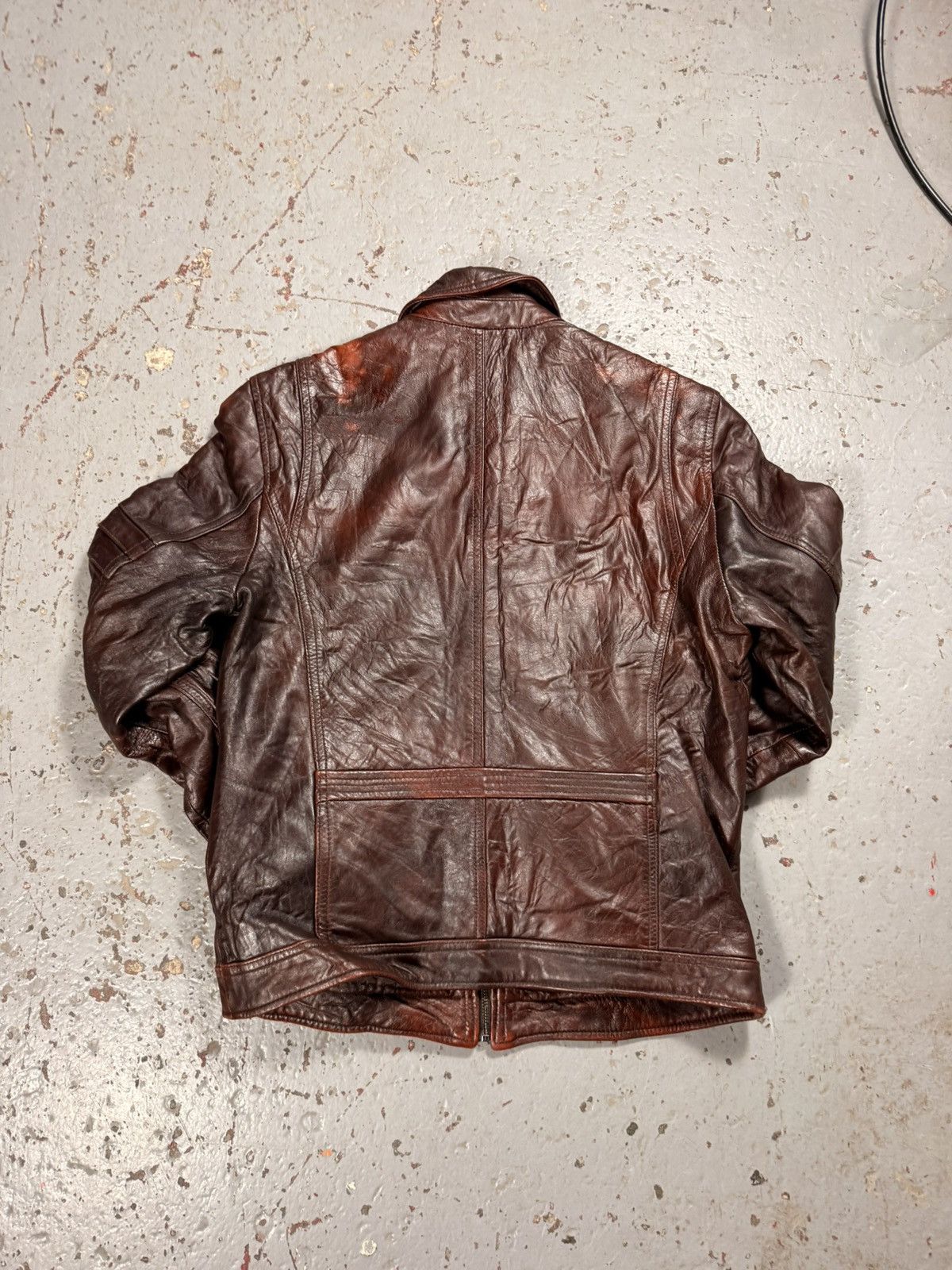 Other Vintage Ceralli Mocha Brown Leather Jacket Size US M / EU 48-50 / 2 - 11 Thumbnail