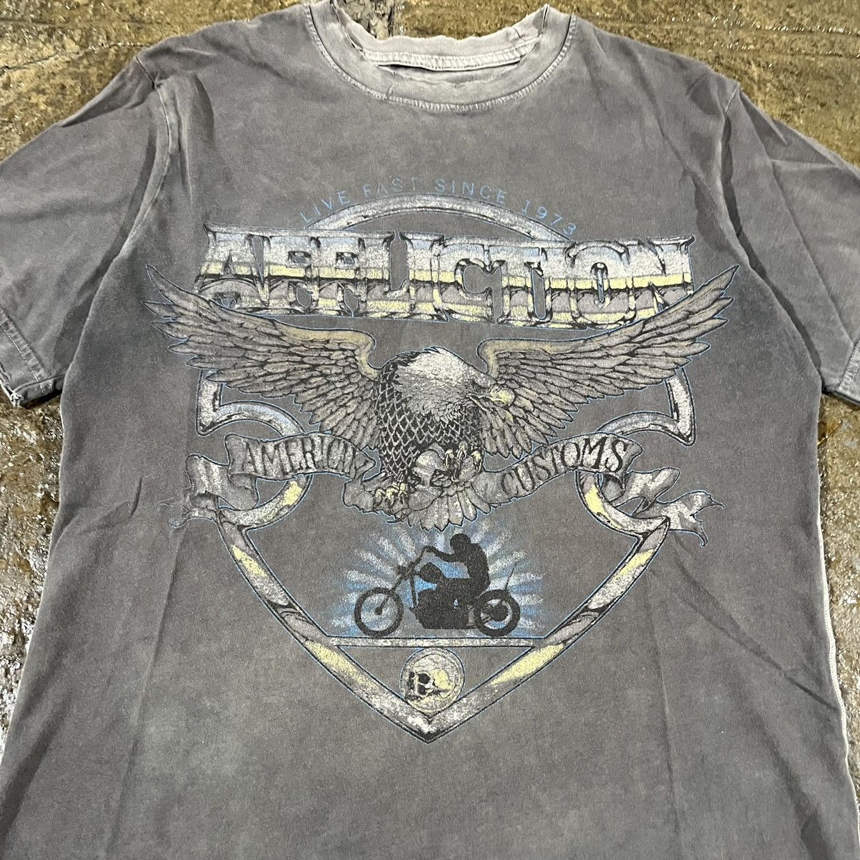 Affliction × Tapout × Vintage Crazy Y2K Affliction Biker Grunge Motorcycle Punk Tee Shirt Size US S / EU 44-46 / 1 - 4 Thumbnail