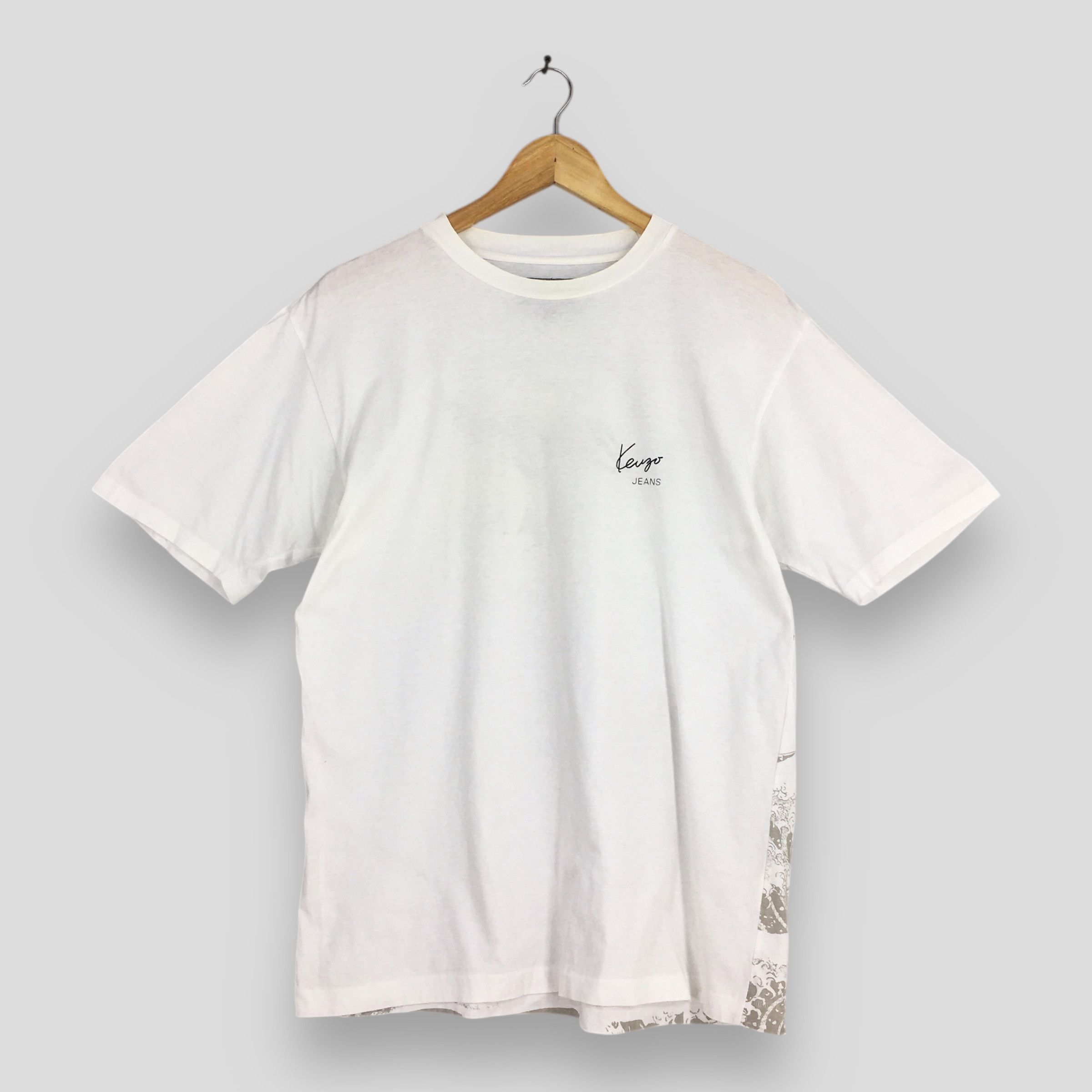 Kenzo Vintage Kenzo Japan Kanagawa White Tshirt Medium Size US M / EU 48-50 / 2 - 1 Thumbnail