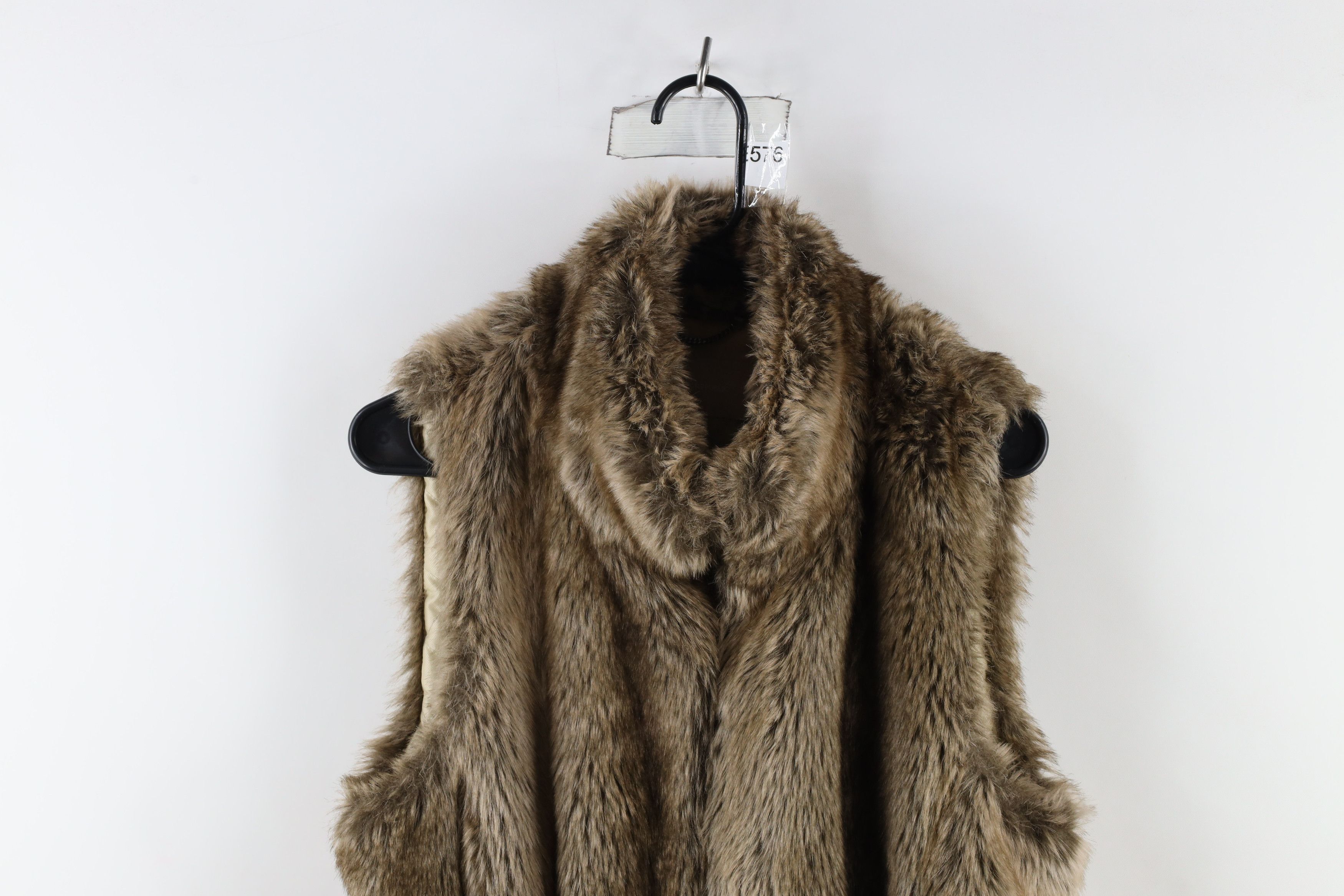 Banana Republic × Vintage Banana Republic Faux Fur Quilted Clasp Vest Jacket Brown Size M / US 6-8 / IT 42-44 - 2 Thumbnail