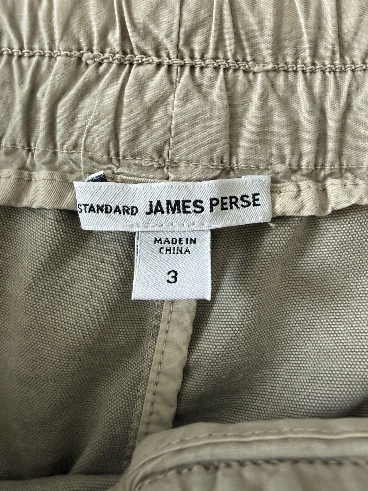 James Perse James Perse Standard Drawstring Short — Stone/Khaki Size US 32 / EU 48 - 3 Thumbnail
