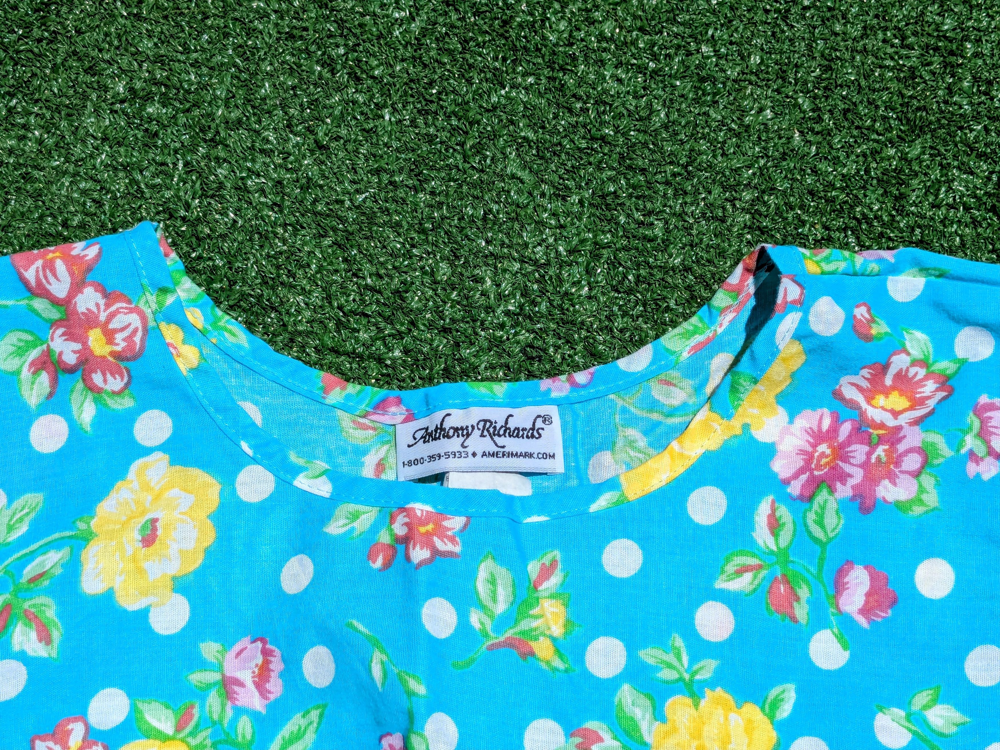 Designer Anthony Richards Sundress Floral Sleeveless Ruffle Pastel Size S / US 4 / IT 40 - 4 Thumbnail